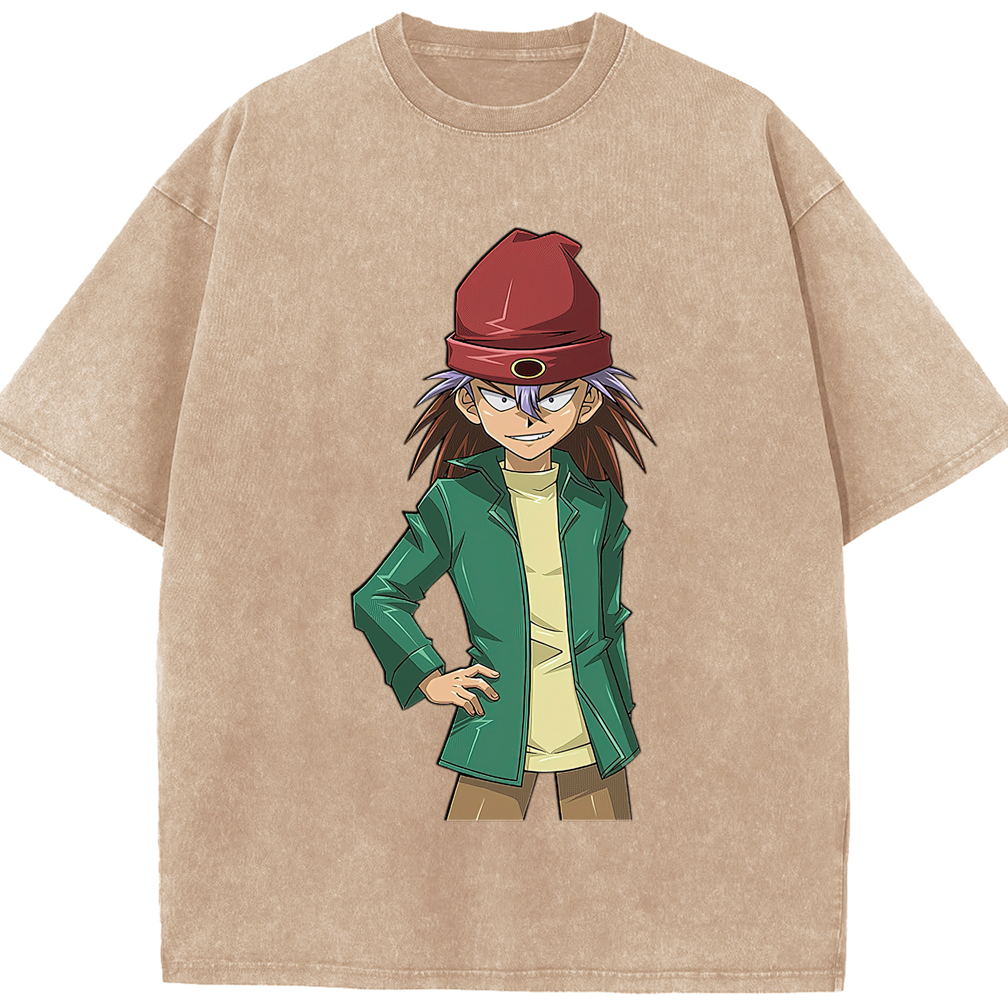 （画像用） 遊☆戯☆王 Yu-Gi-Oh! 綿100% ヴィンテージ風 半袖Tシャツ（フロントプリント）
