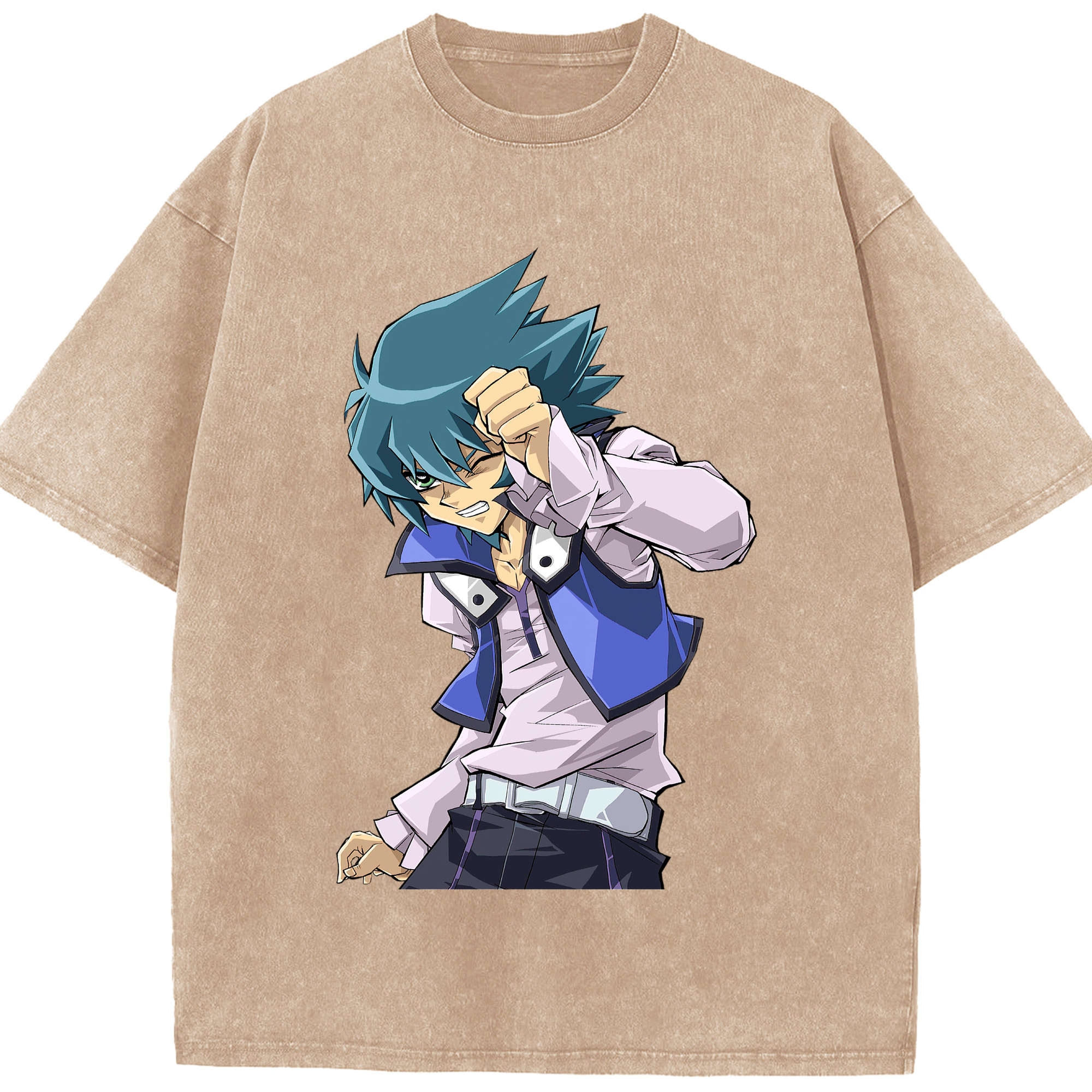 （画像用） 遊☆戯☆王 Yu-Gi-Oh! 綿100% ヴィンテージ風 半袖Tシャツ（フロントプリント）