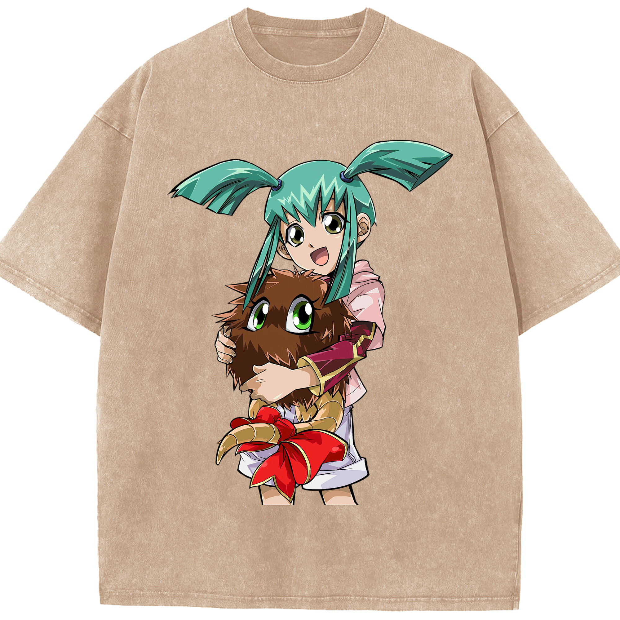 （画像用） 遊☆戯☆王 Yu-Gi-Oh! 綿100% ヴィンテージ風 半袖Tシャツ（フロントプリント）