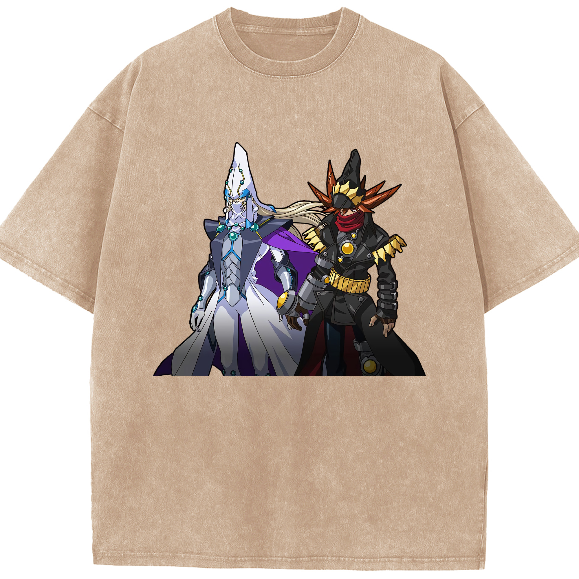 （画像用） 遊☆戯☆王 Yu-Gi-Oh! 綿100% ヴィンテージ風 半袖Tシャツ（フロントプリント）