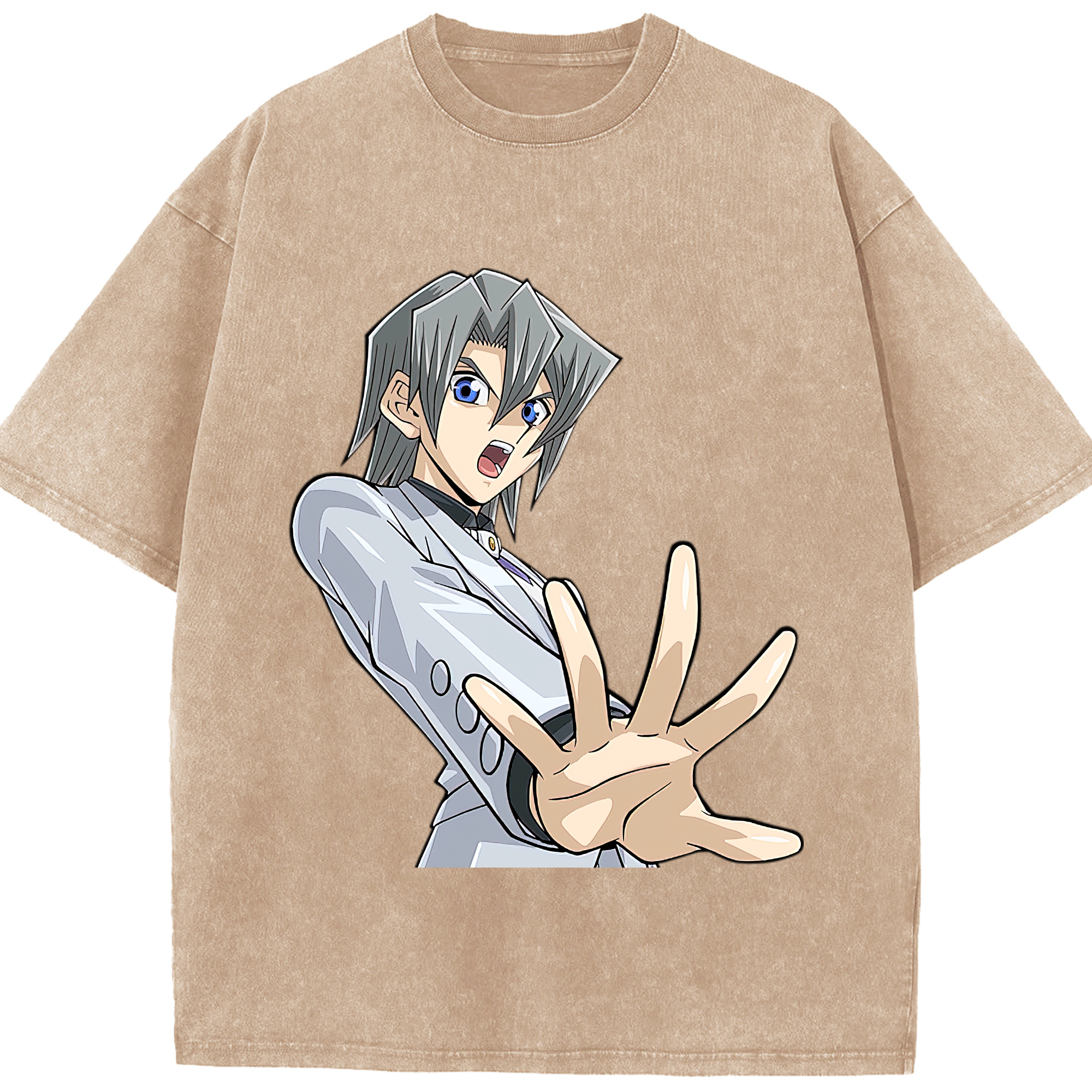 （画像用） 遊☆戯☆王 Yu-Gi-Oh! 綿100% ヴィンテージ風 半袖Tシャツ（フロントプリント）