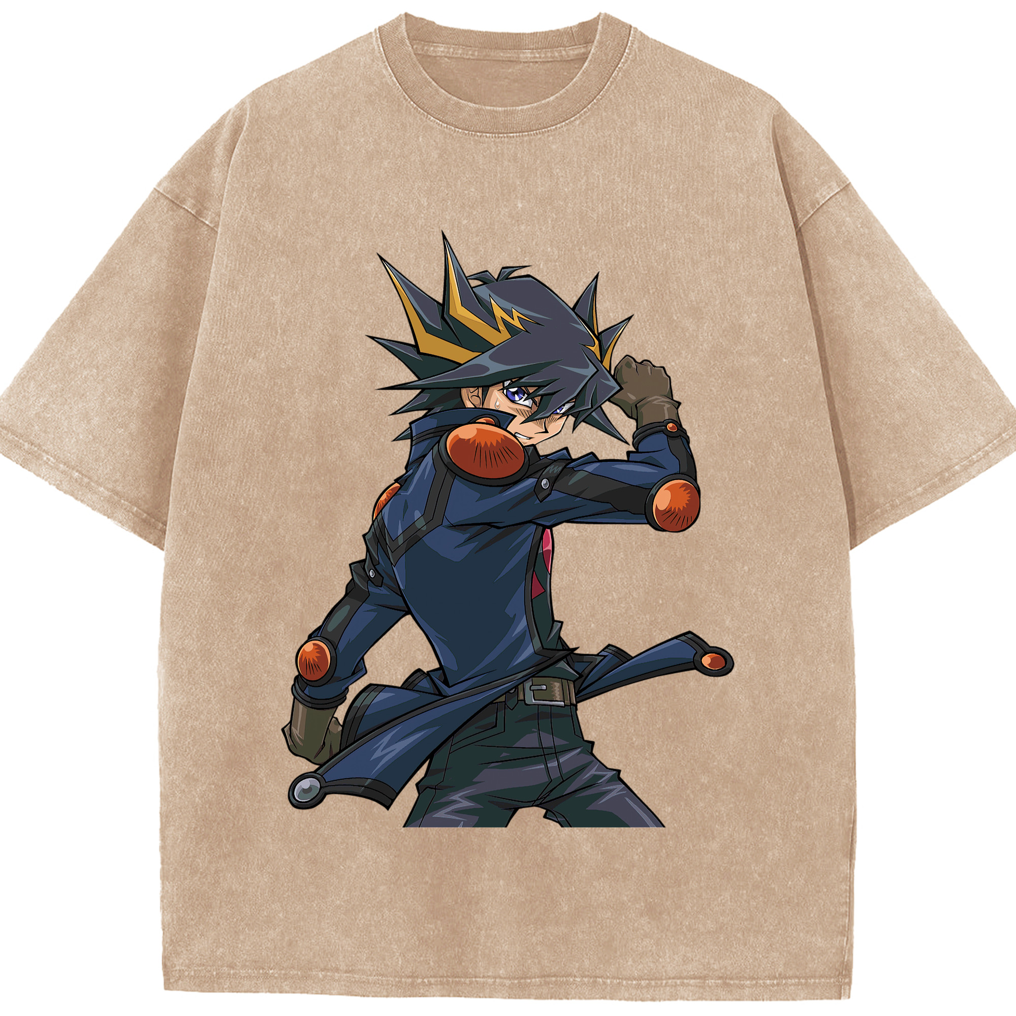 （画像用） 遊☆戯☆王 Yu-Gi-Oh! 綿100% ヴィンテージ風 半袖Tシャツ（フロントプリント）