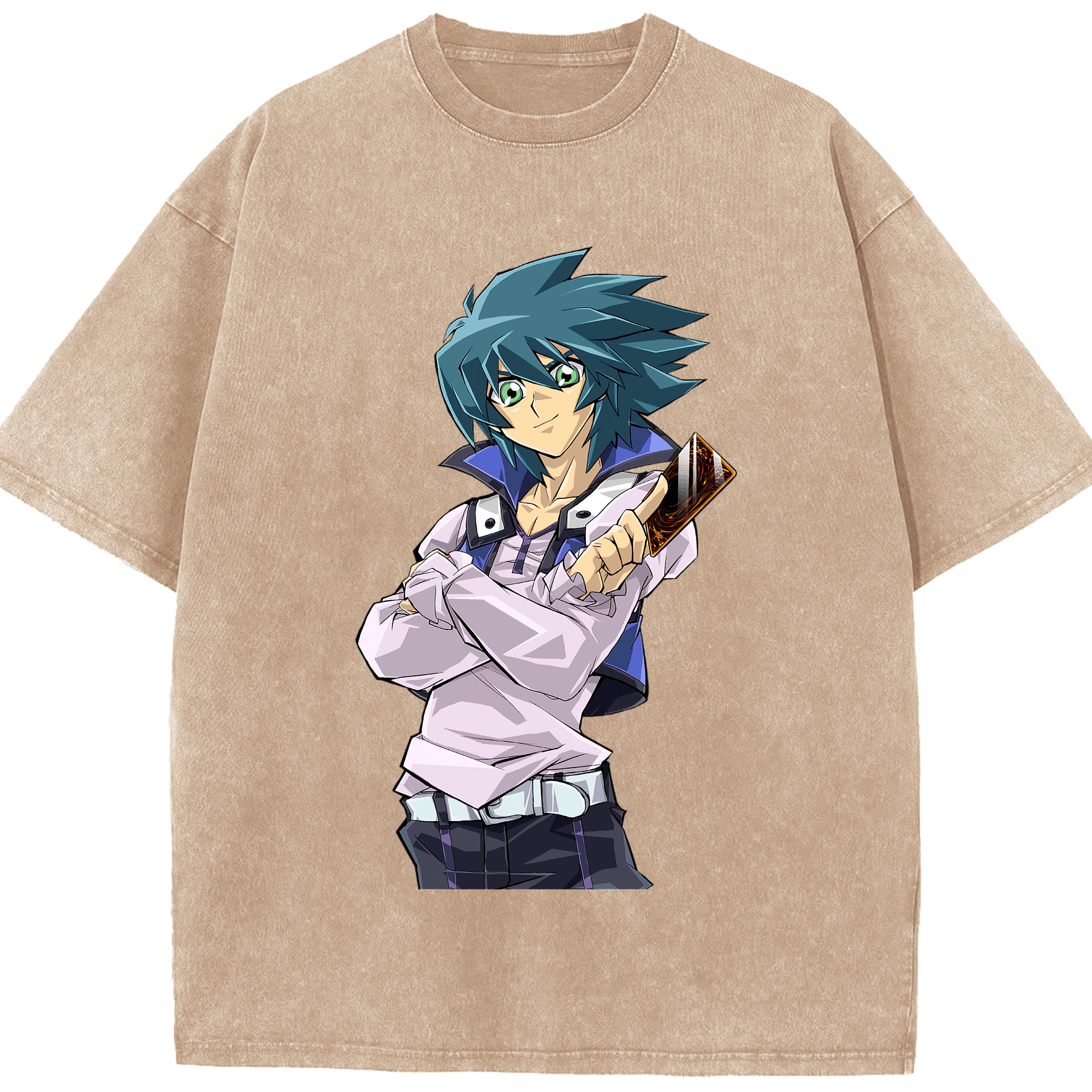 （画像用） 遊☆戯☆王 Yu-Gi-Oh! 綿100% ヴィンテージ風 半袖Tシャツ（フロントプリント）