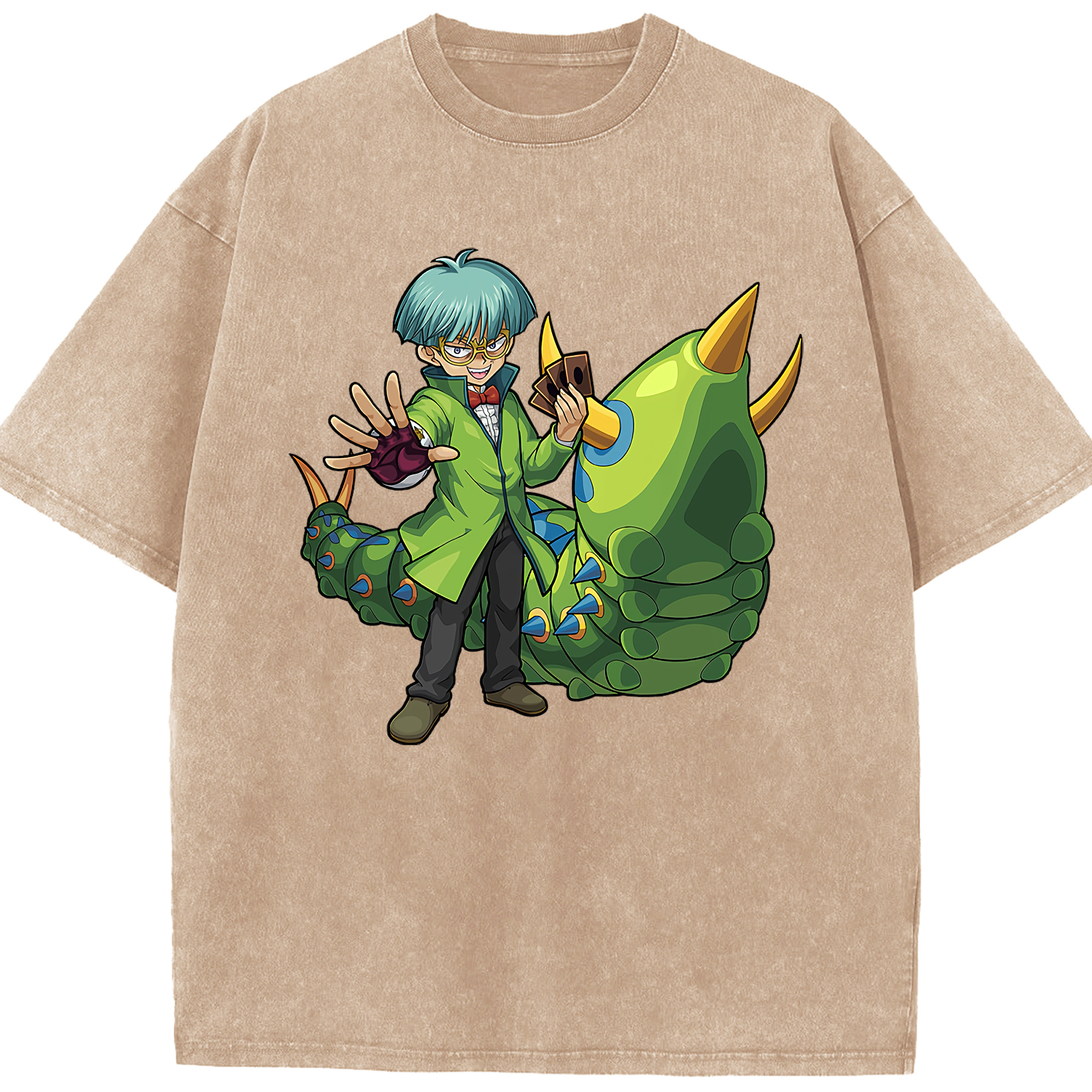 （画像用） 遊☆戯☆王 Yu-Gi-Oh! 綿100% ヴィンテージ風 半袖Tシャツ（フロントプリント）