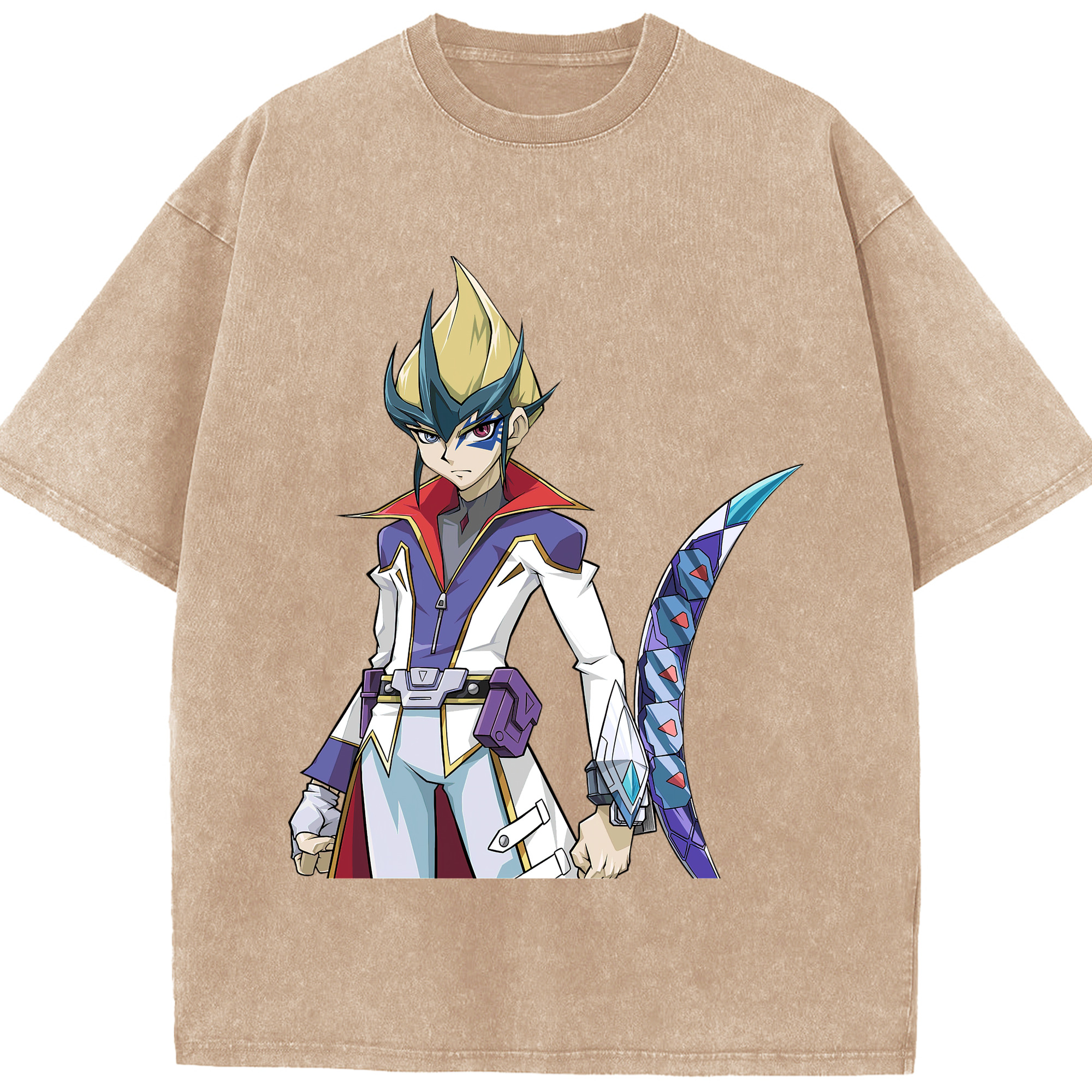 （画像用） 遊☆戯☆王 Yu-Gi-Oh! 綿100% ヴィンテージ風 半袖Tシャツ（フロントプリント）