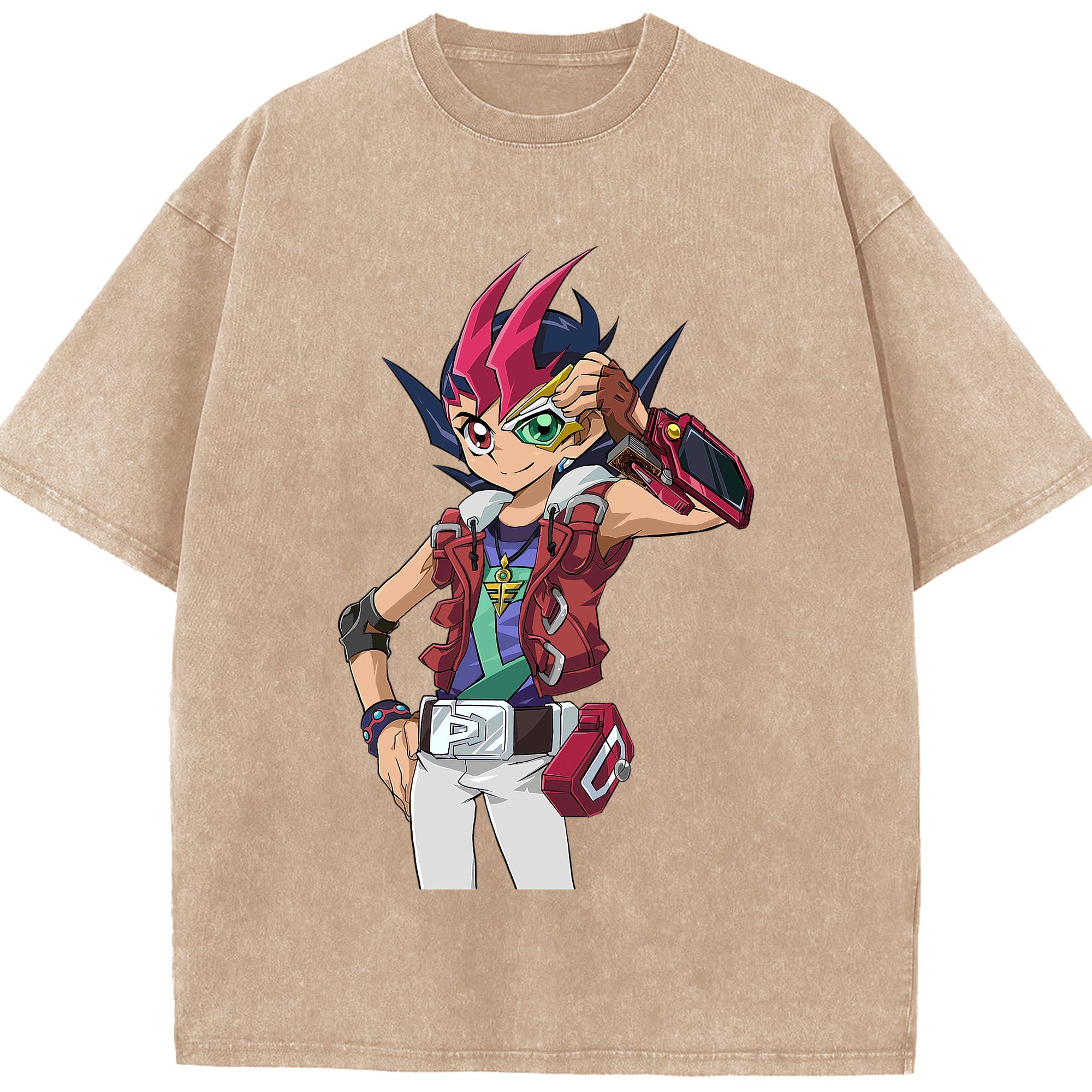 （画像用） 遊☆戯☆王 Yu-Gi-Oh! 綿100% ヴィンテージ風 半袖Tシャツ（フロントプリント）