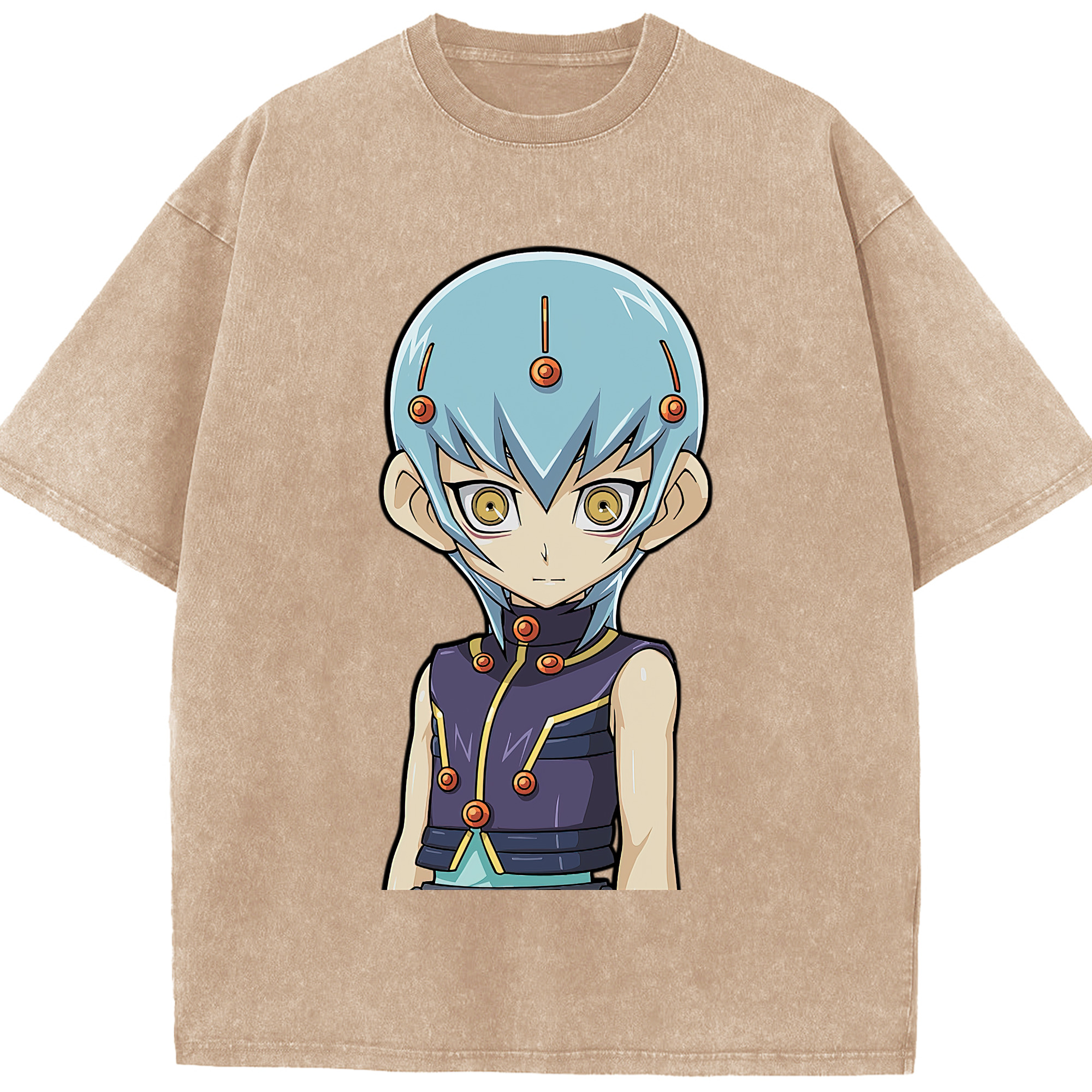 （画像用） 遊☆戯☆王 Yu-Gi-Oh! 綿100% ヴィンテージ風 半袖Tシャツ（フロントプリント）