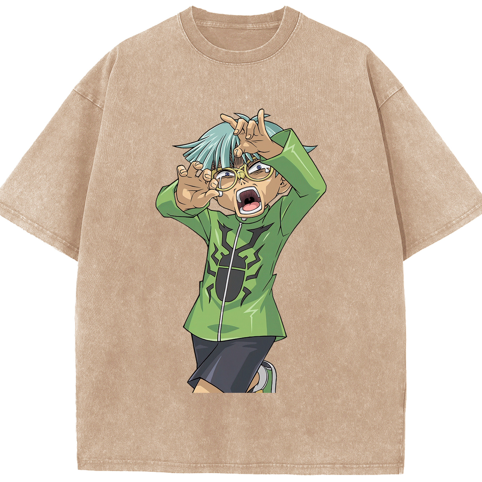 （画像用） 遊☆戯☆王 Yu-Gi-Oh! 綿100% ヴィンテージ風 半袖Tシャツ（フロントプリント）