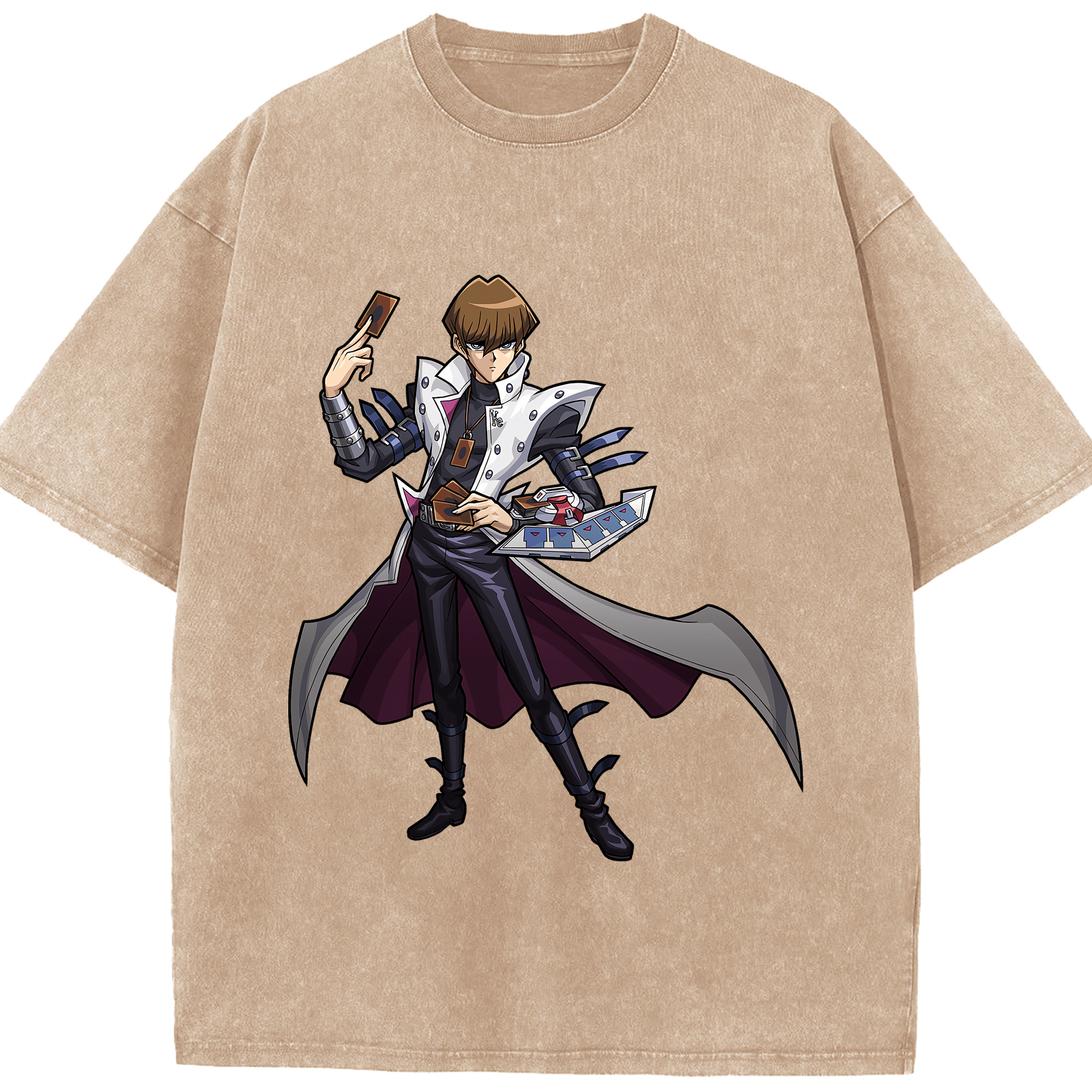 （画像用） 遊☆戯☆王 Yu-Gi-Oh! 綿100% ヴィンテージ風 半袖Tシャツ（フロントプリント）