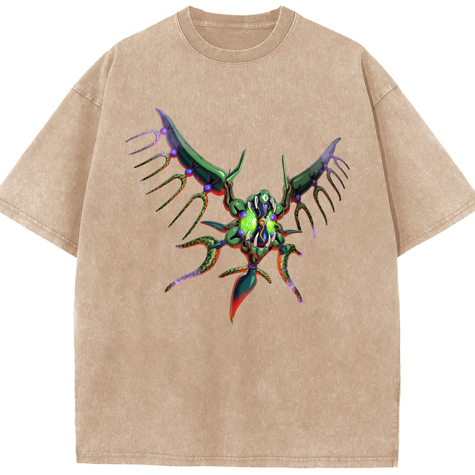 （画像用） 遊☆戯☆王 Yu-Gi-Oh! 綿100% ヴィンテージ風 半袖Tシャツ（フロントプリント）
