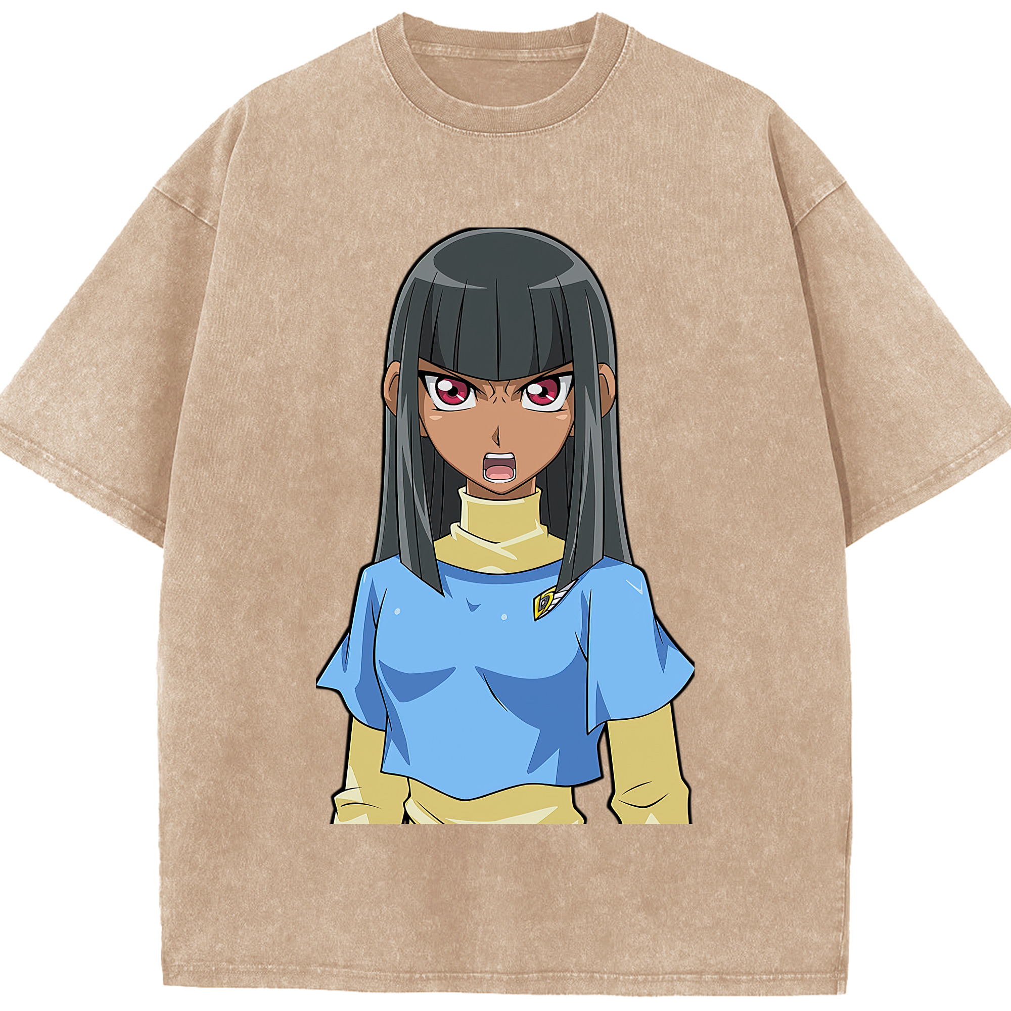 （画像用） 遊☆戯☆王 Yu-Gi-Oh! 綿100% ヴィンテージ風 半袖Tシャツ（フロントプリント）