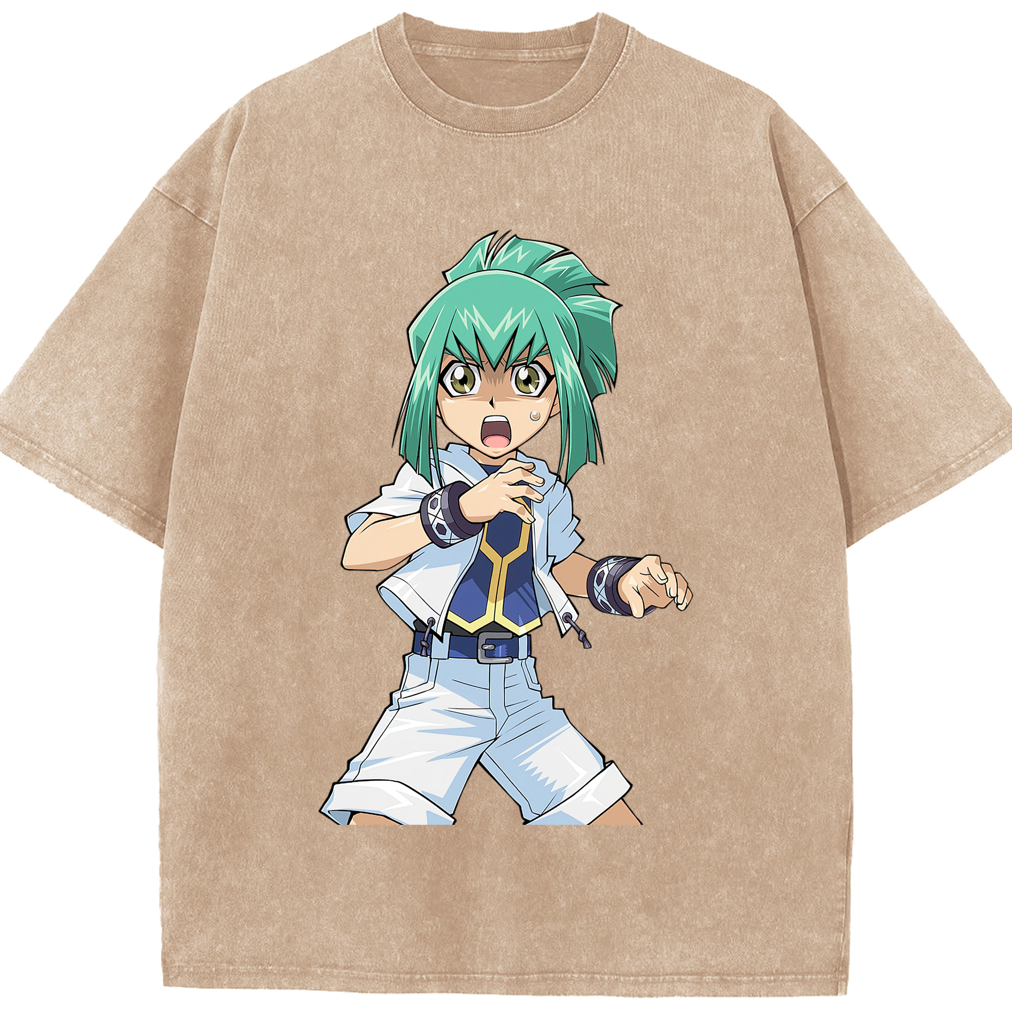 （画像用） 遊☆戯☆王 Yu-Gi-Oh! 綿100% ヴィンテージ風 半袖Tシャツ（フロントプリント）