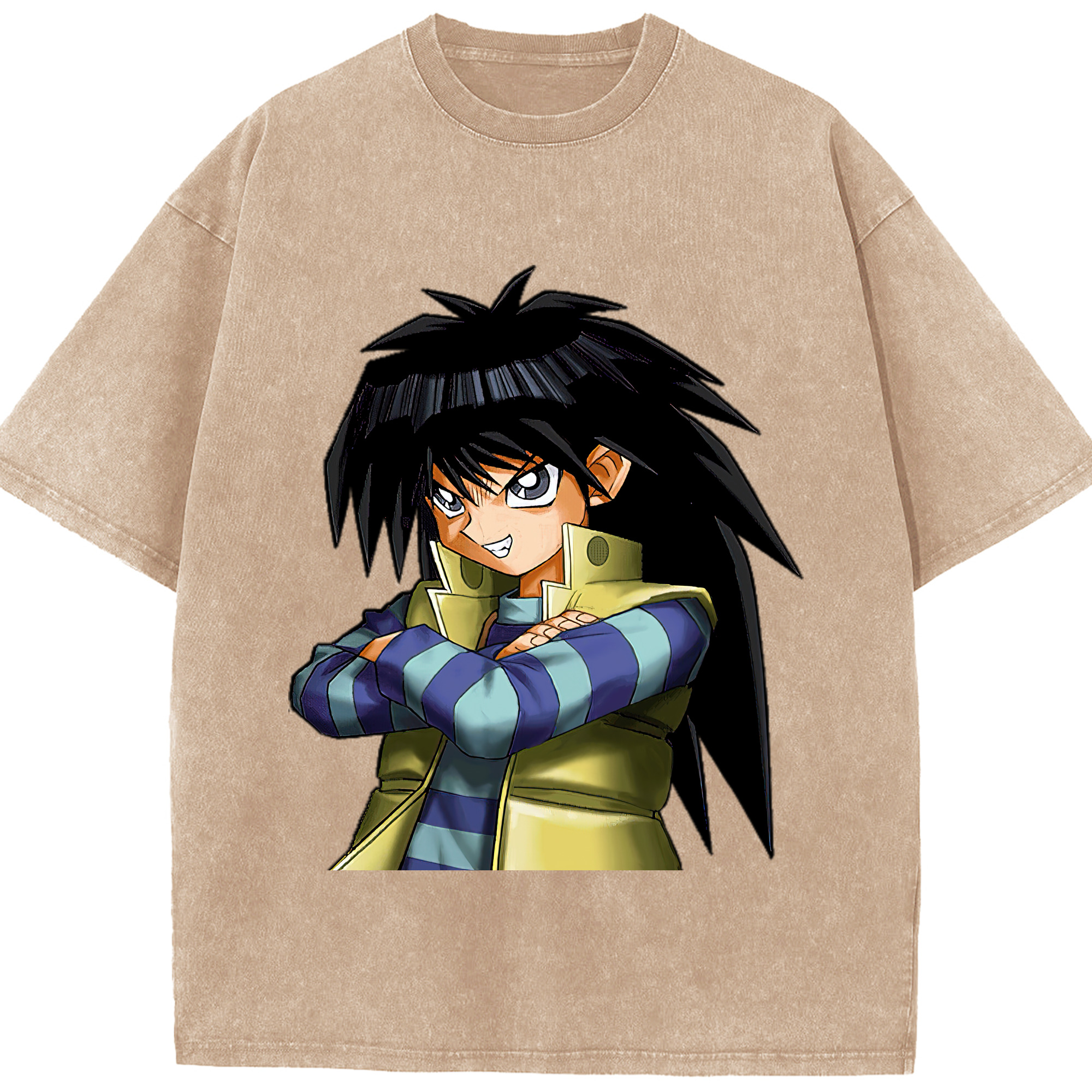 （画像用） 遊☆戯☆王 Yu-Gi-Oh! 綿100% ヴィンテージ風 半袖Tシャツ（フロントプリント）