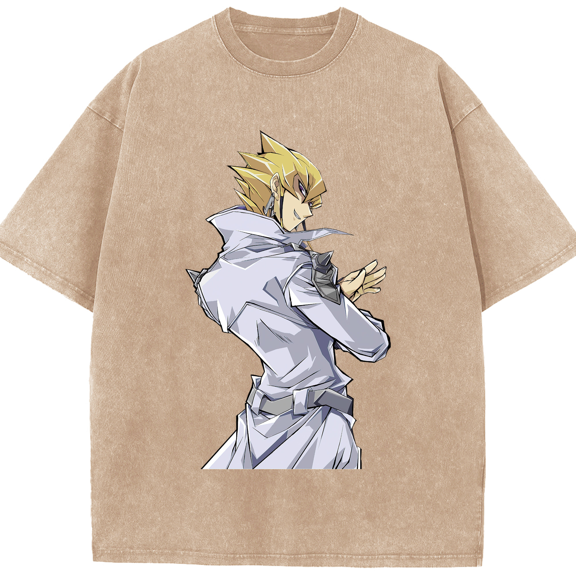 （画像用） 遊☆戯☆王 Yu-Gi-Oh! 綿100% ヴィンテージ風 半袖Tシャツ（フロントプリント）