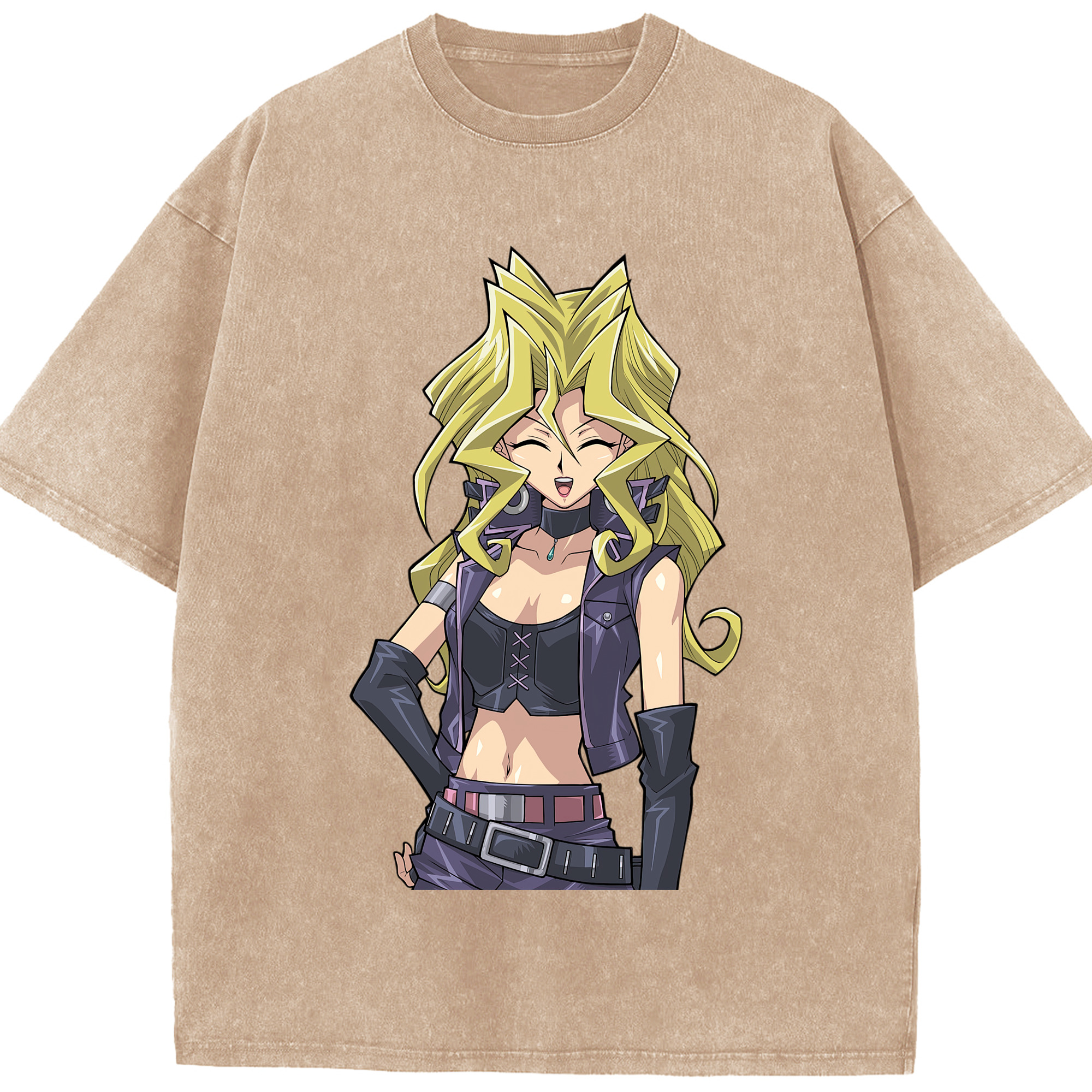 （画像用） 遊☆戯☆王 Yu-Gi-Oh! 綿100% ヴィンテージ風 半袖Tシャツ（フロントプリント）