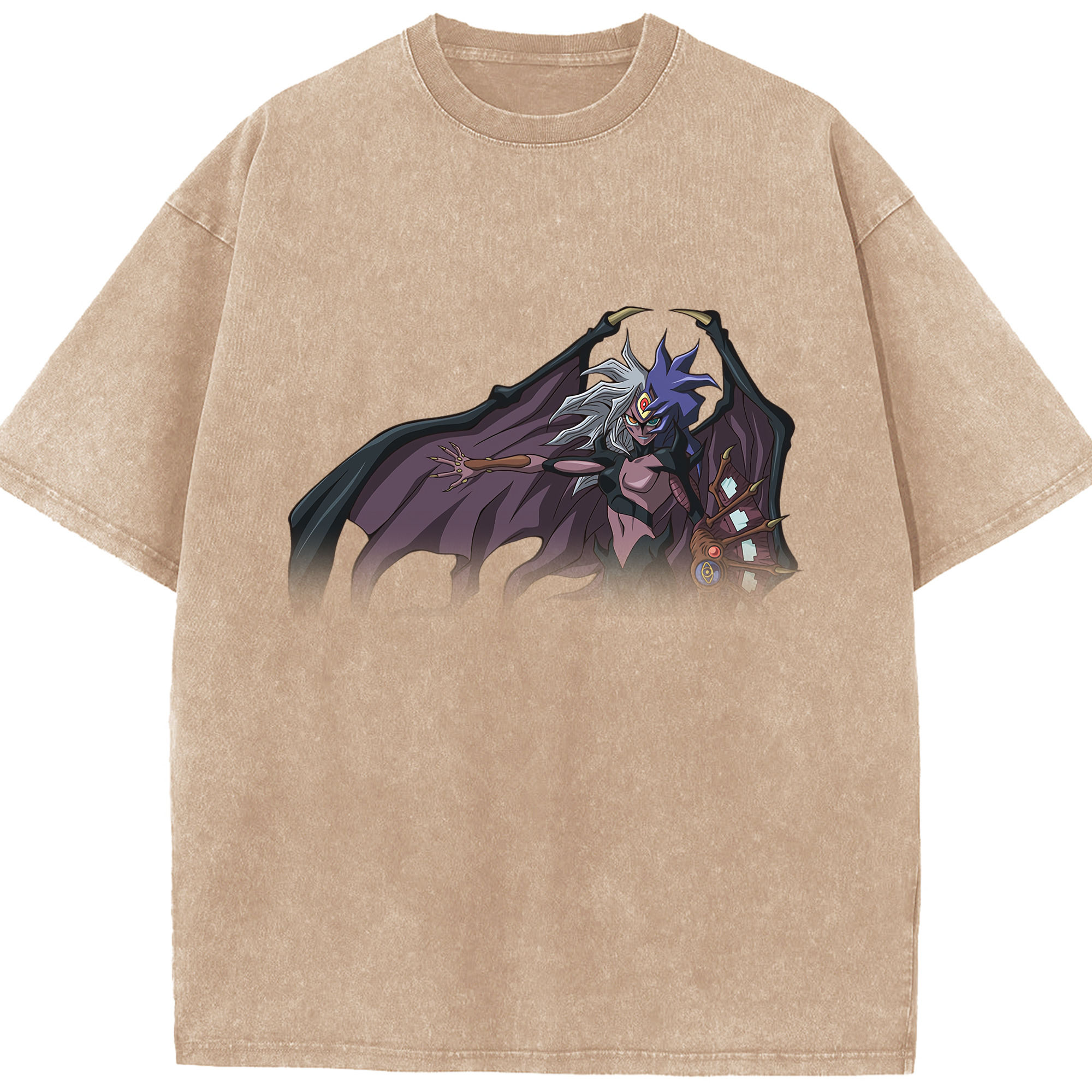（画像用） 遊☆戯☆王 Yu-Gi-Oh! 綿100% ヴィンテージ風 半袖Tシャツ（フロントプリント）