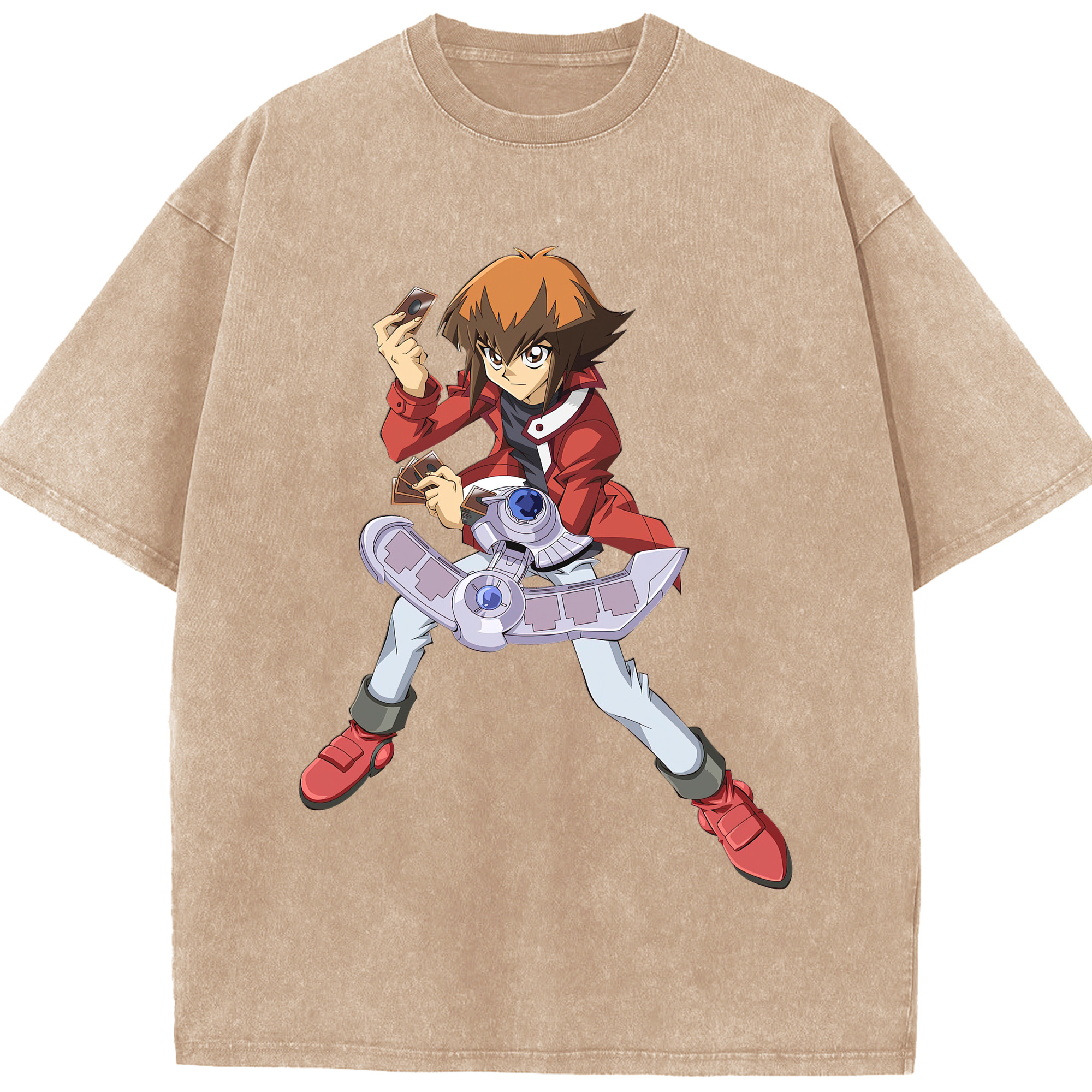 （画像用） 遊☆戯☆王 Yu-Gi-Oh! 綿100% ヴィンテージ風 半袖Tシャツ（フロントプリント）