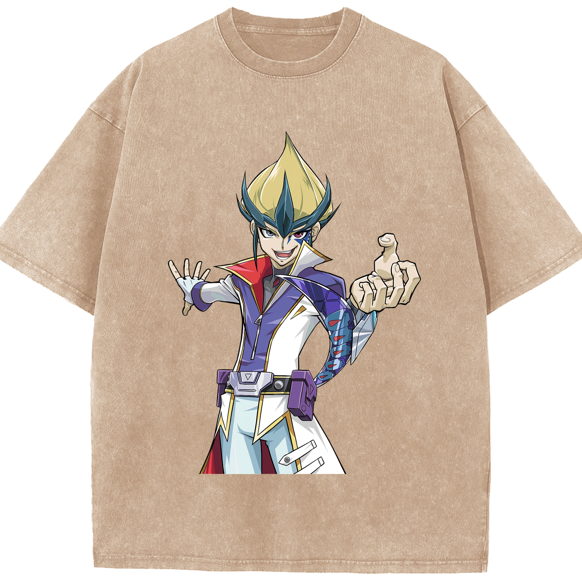 （画像用） 遊☆戯☆王 Yu-Gi-Oh! 綿100% ヴィンテージ風 半袖Tシャツ（フロントプリント）