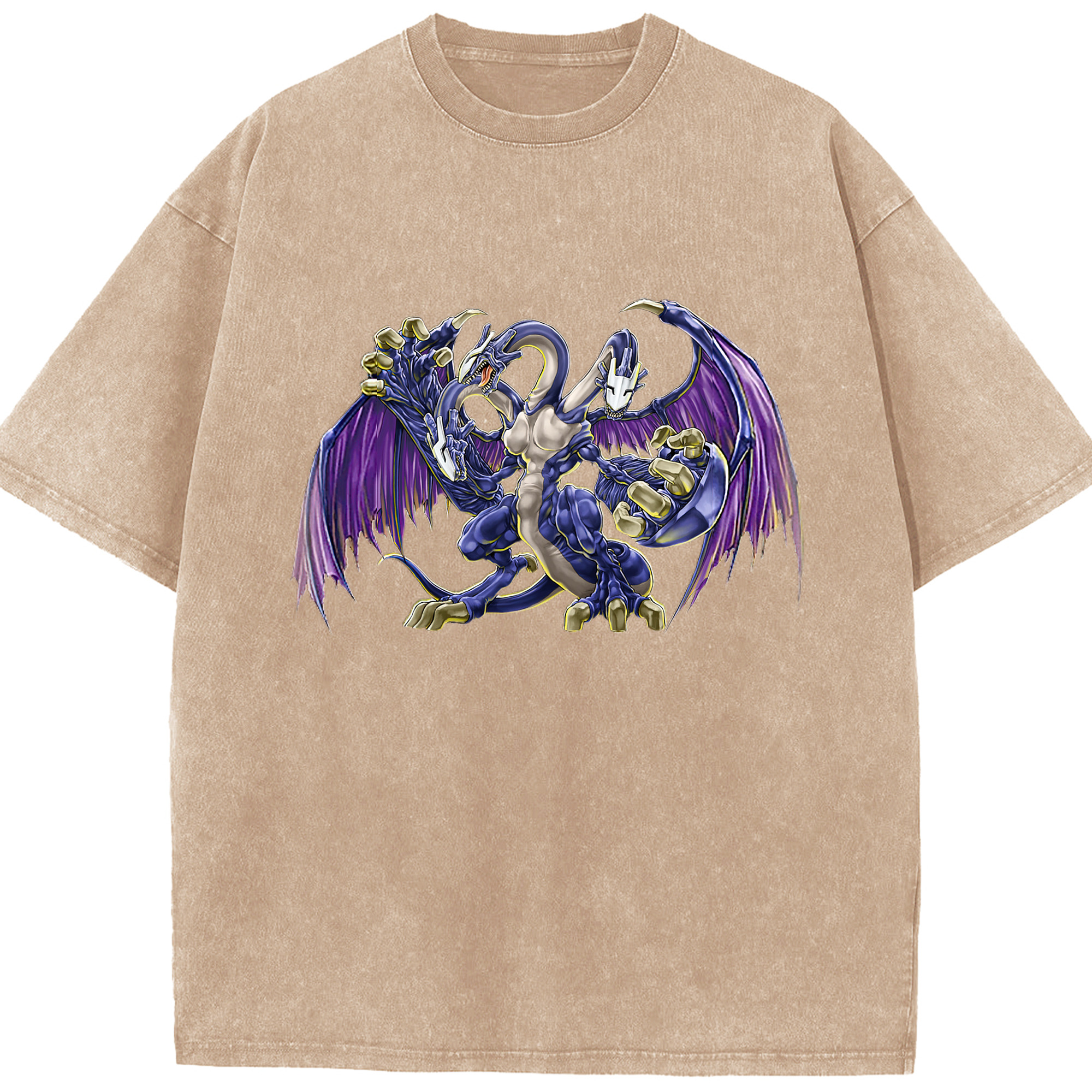 （画像用） 遊☆戯☆王 Yu-Gi-Oh! 綿100% ヴィンテージ風 半袖Tシャツ（フロントプリント）