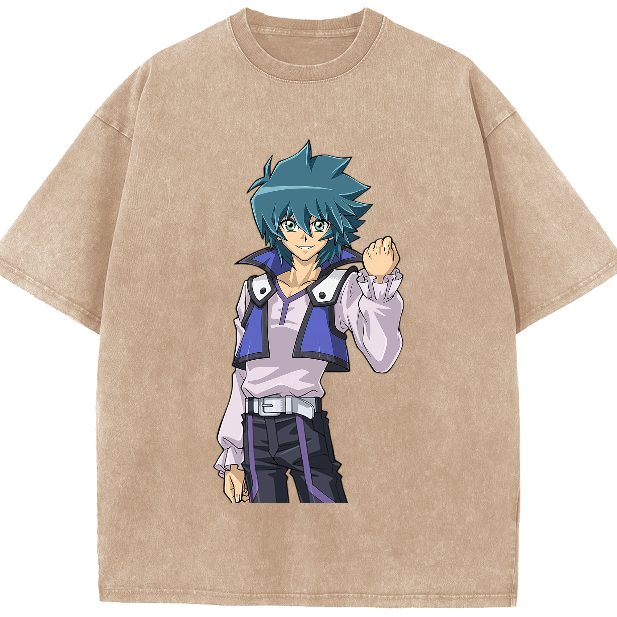 （画像用） 遊☆戯☆王 Yu-Gi-Oh! 綿100% ヴィンテージ風 半袖Tシャツ（フロントプリント）