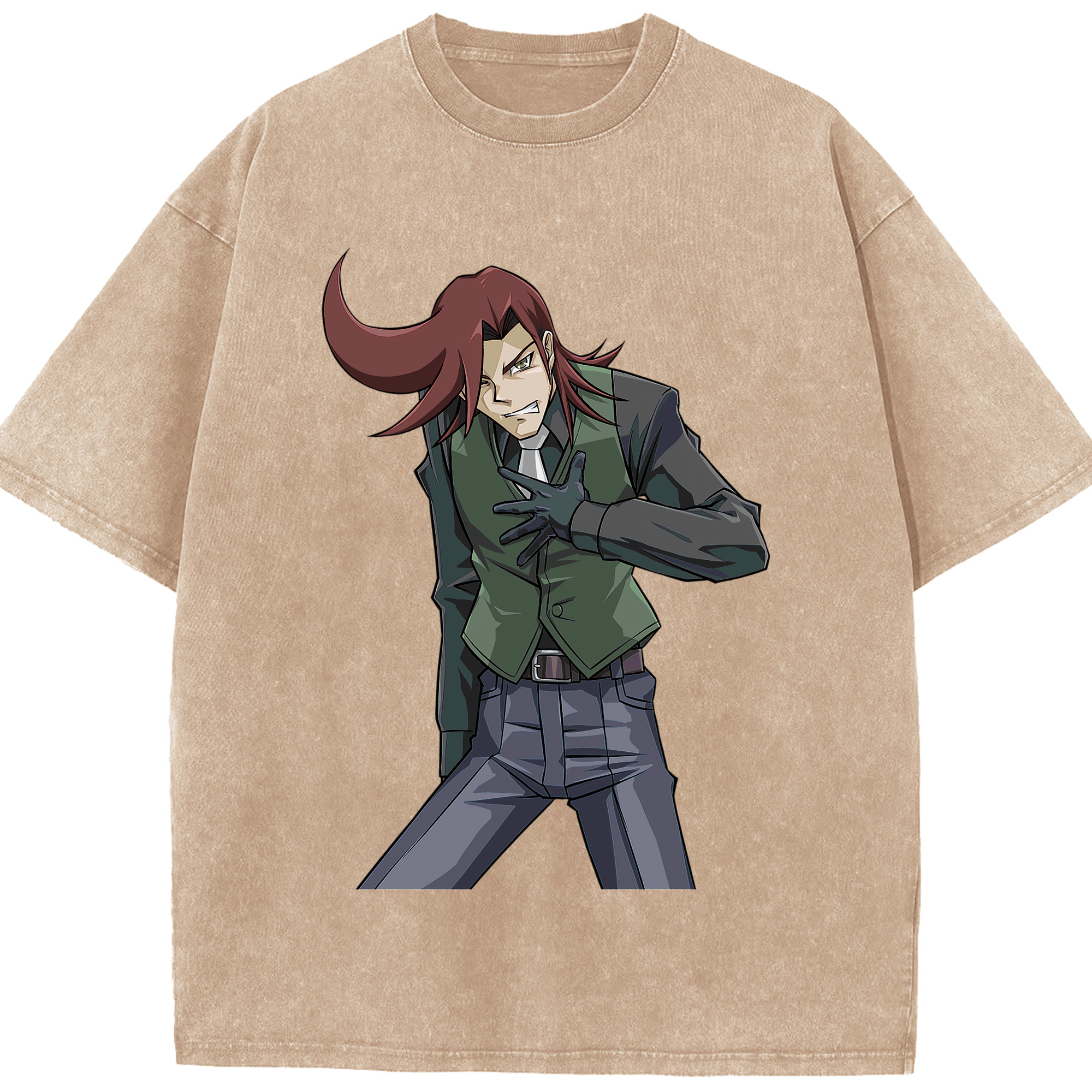 （画像用） 遊☆戯☆王 Yu-Gi-Oh! 綿100% ヴィンテージ風 半袖Tシャツ（フロントプリント）
