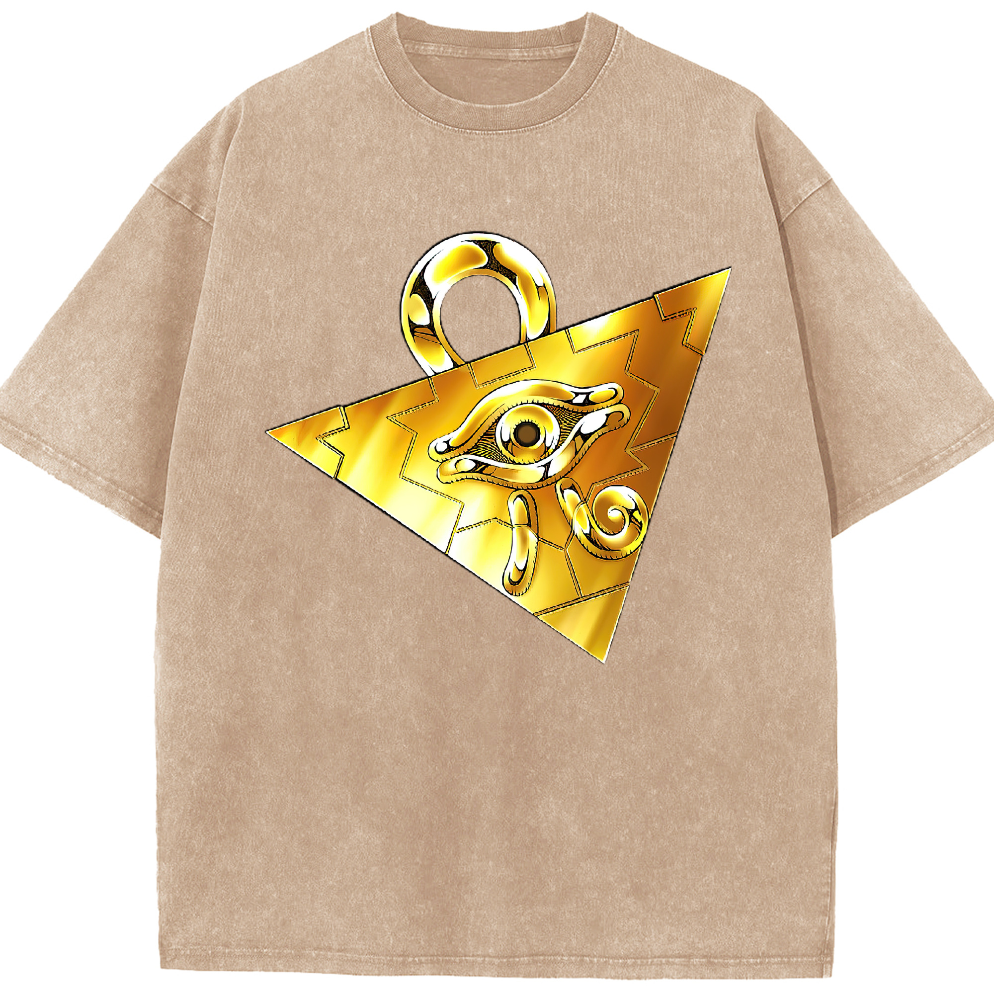 （画像用） 遊☆戯☆王 Yu-Gi-Oh! 綿100% ヴィンテージ風 半袖Tシャツ（フロントプリント）