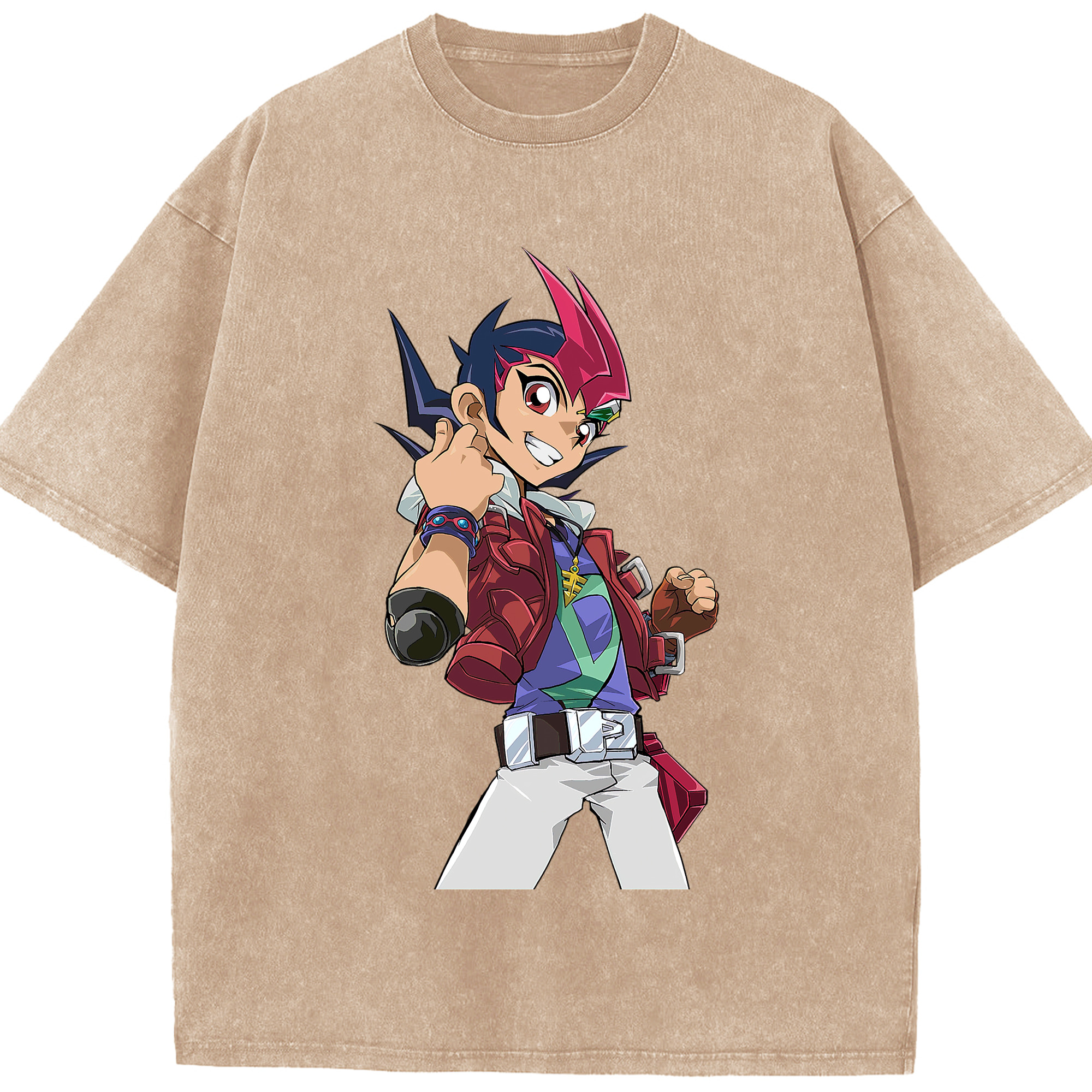 （画像用） 遊☆戯☆王 Yu-Gi-Oh! 綿100% ヴィンテージ風 半袖Tシャツ（フロントプリント）