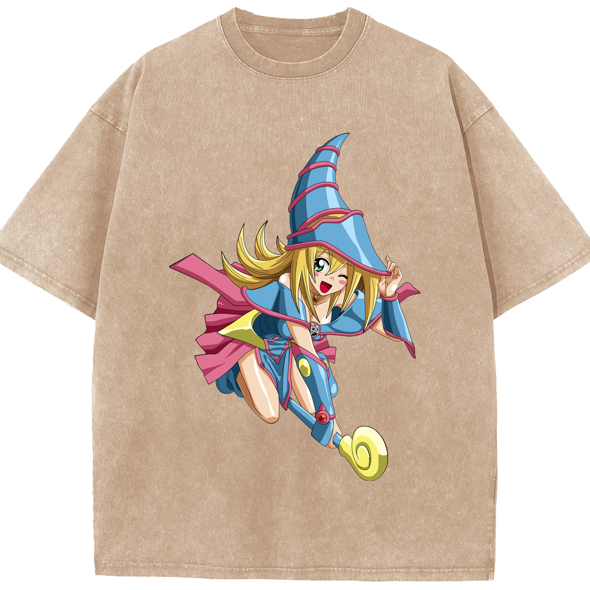 （画像用） 遊☆戯☆王 Yu-Gi-Oh! 綿100% ヴィンテージ風 半袖Tシャツ（フロントプリント）