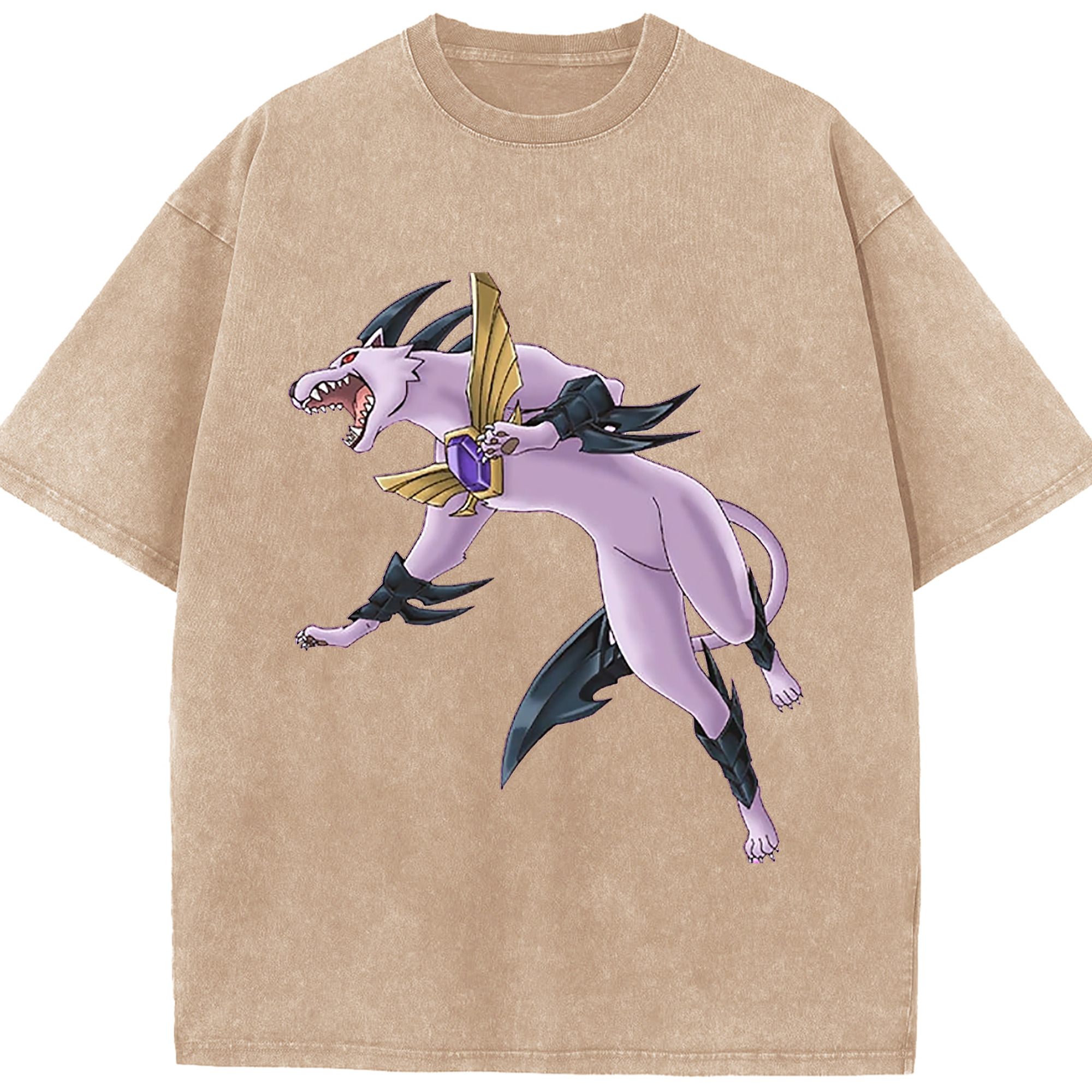 （画像用） 遊☆戯☆王 Yu-Gi-Oh! 綿100% ヴィンテージ風 半袖Tシャツ（フロントプリント）