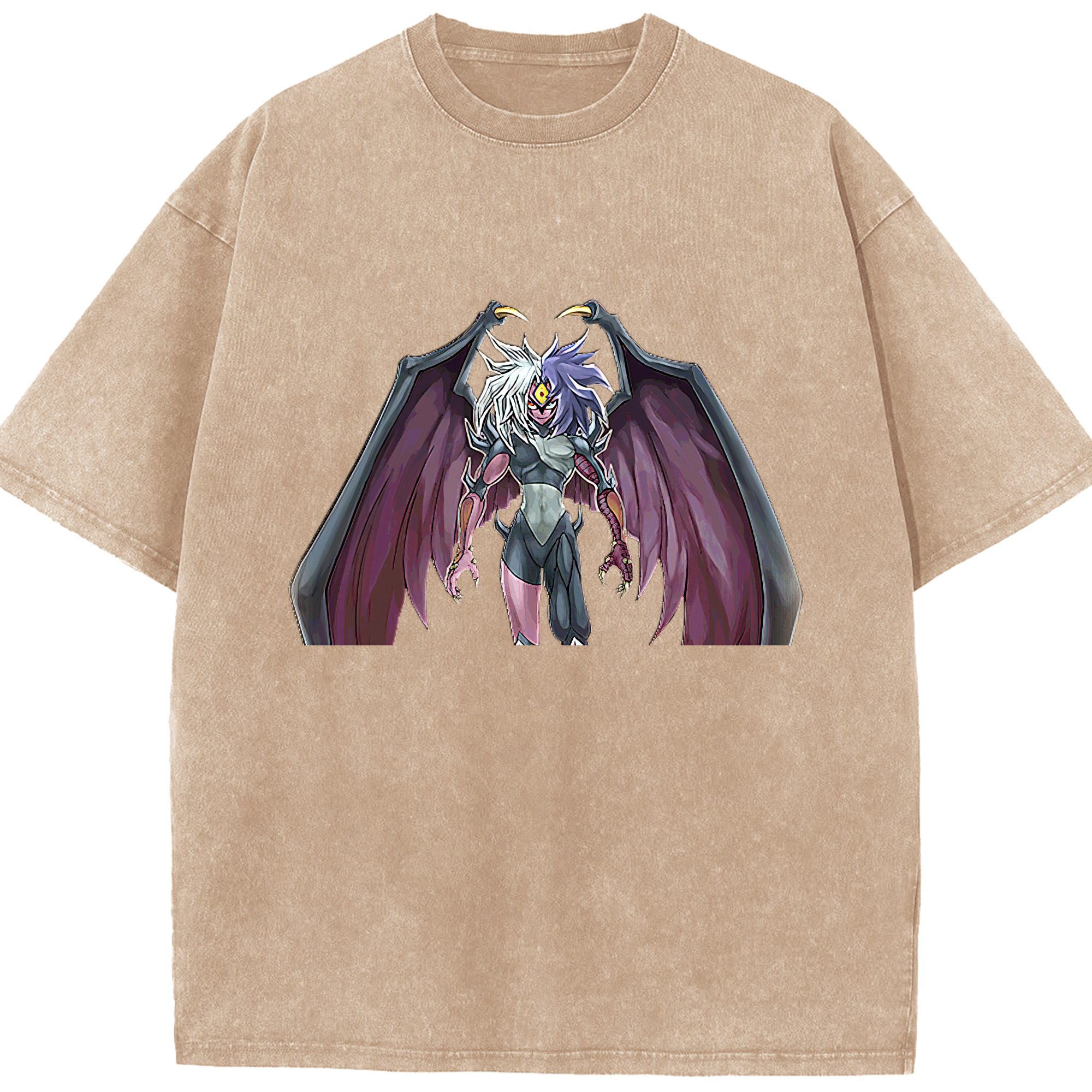 （画像用） 遊☆戯☆王 Yu-Gi-Oh! 綿100% ヴィンテージ風 半袖Tシャツ（フロントプリント）