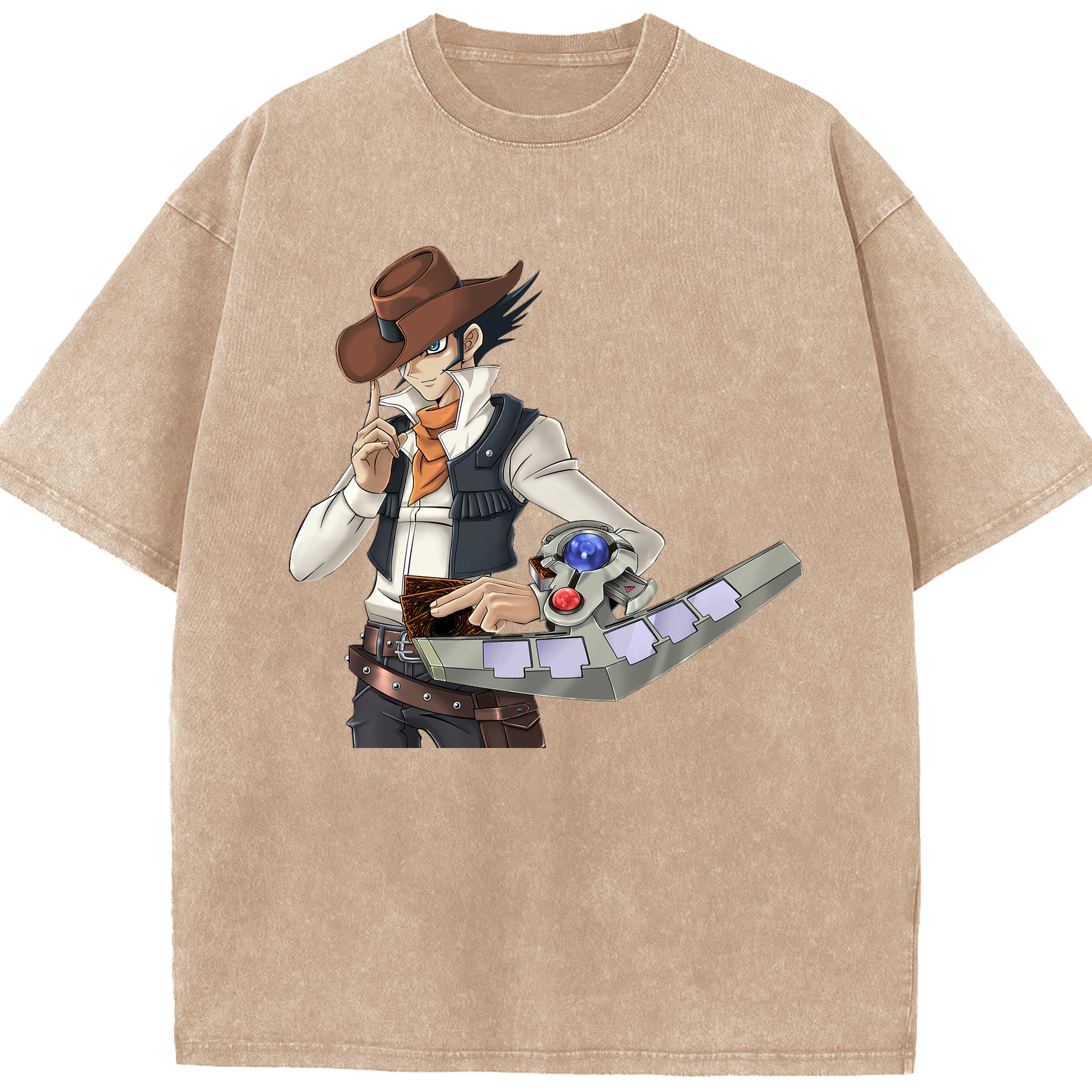 （画像用） 遊☆戯☆王 Yu-Gi-Oh! 綿100% ヴィンテージ風 半袖Tシャツ（フロントプリント）