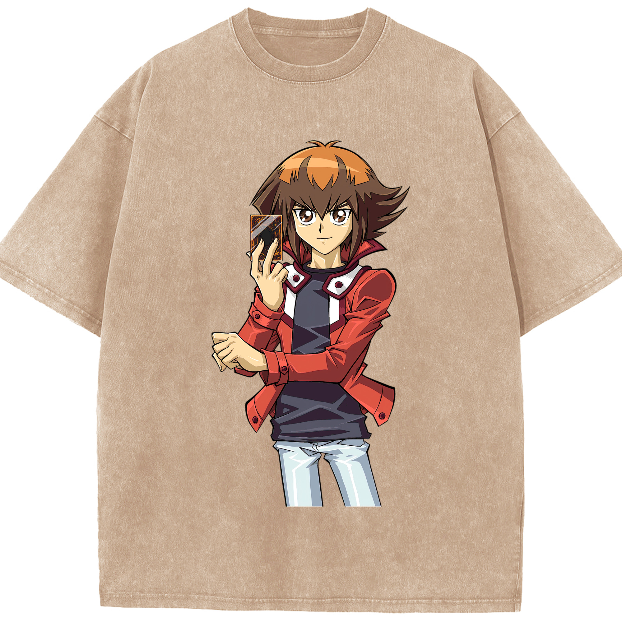 （画像用） 遊☆戯☆王 Yu-Gi-Oh! 綿100% ヴィンテージ風 半袖Tシャツ（フロントプリント）