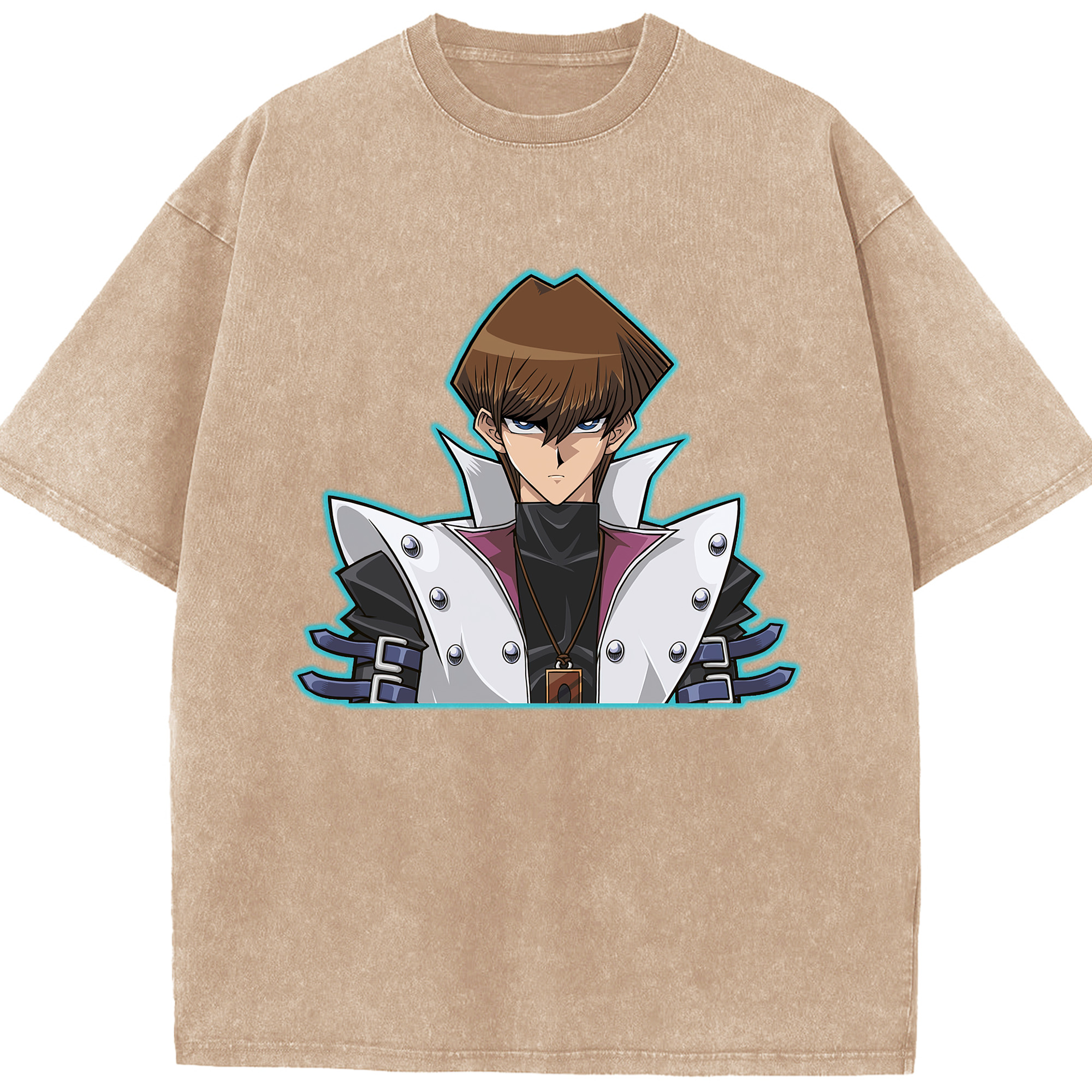 （画像用） 遊☆戯☆王 Yu-Gi-Oh! 綿100% ヴィンテージ風 半袖Tシャツ（フロントプリント）