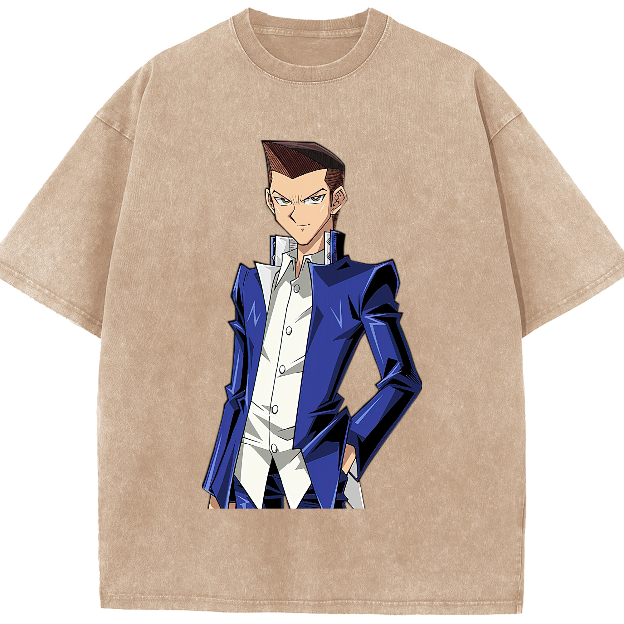 （画像用） 遊☆戯☆王 Yu-Gi-Oh! 綿100% ヴィンテージ風 半袖Tシャツ（フロントプリント）