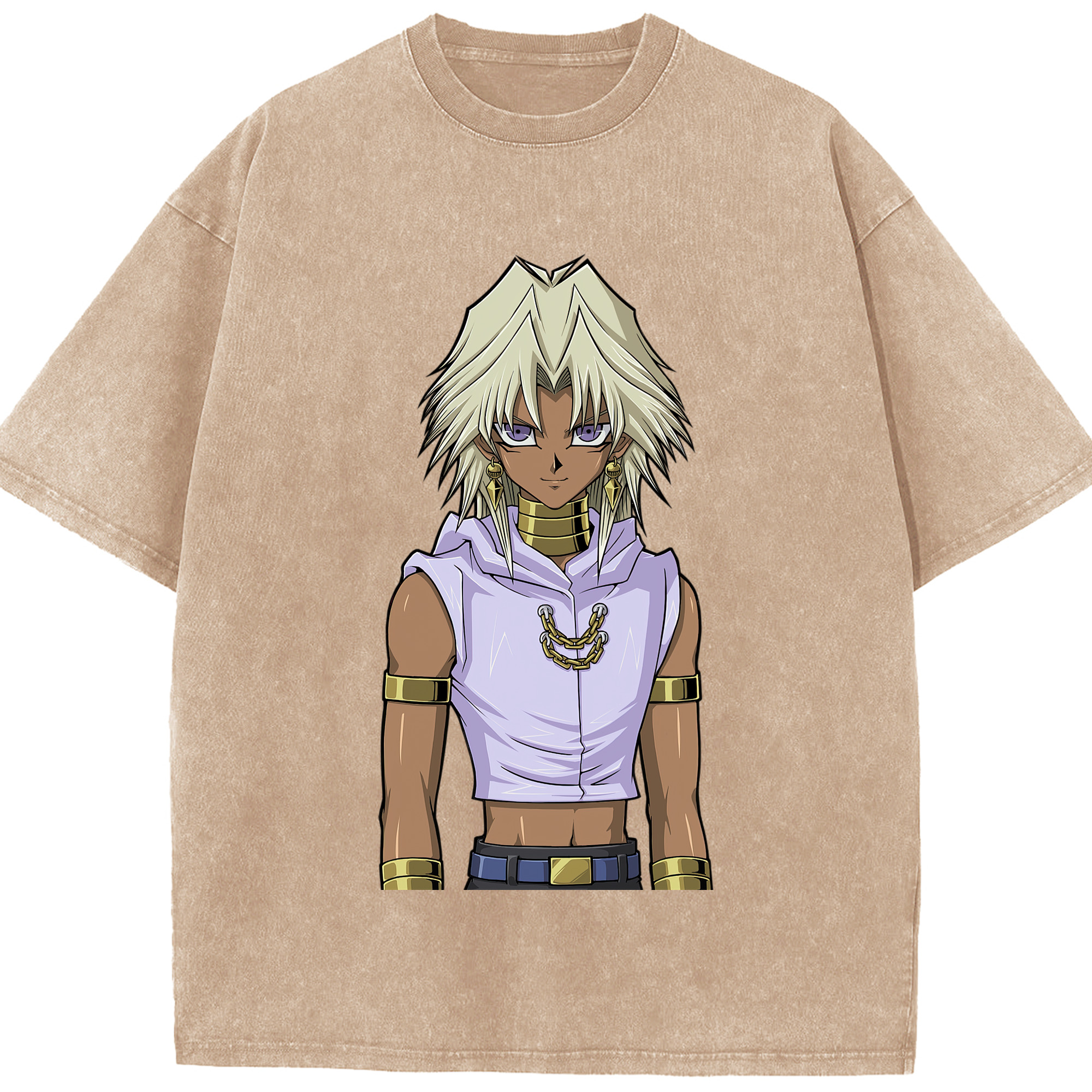 （画像用） 遊☆戯☆王 Yu-Gi-Oh! 綿100% ヴィンテージ風 半袖Tシャツ（フロントプリント）