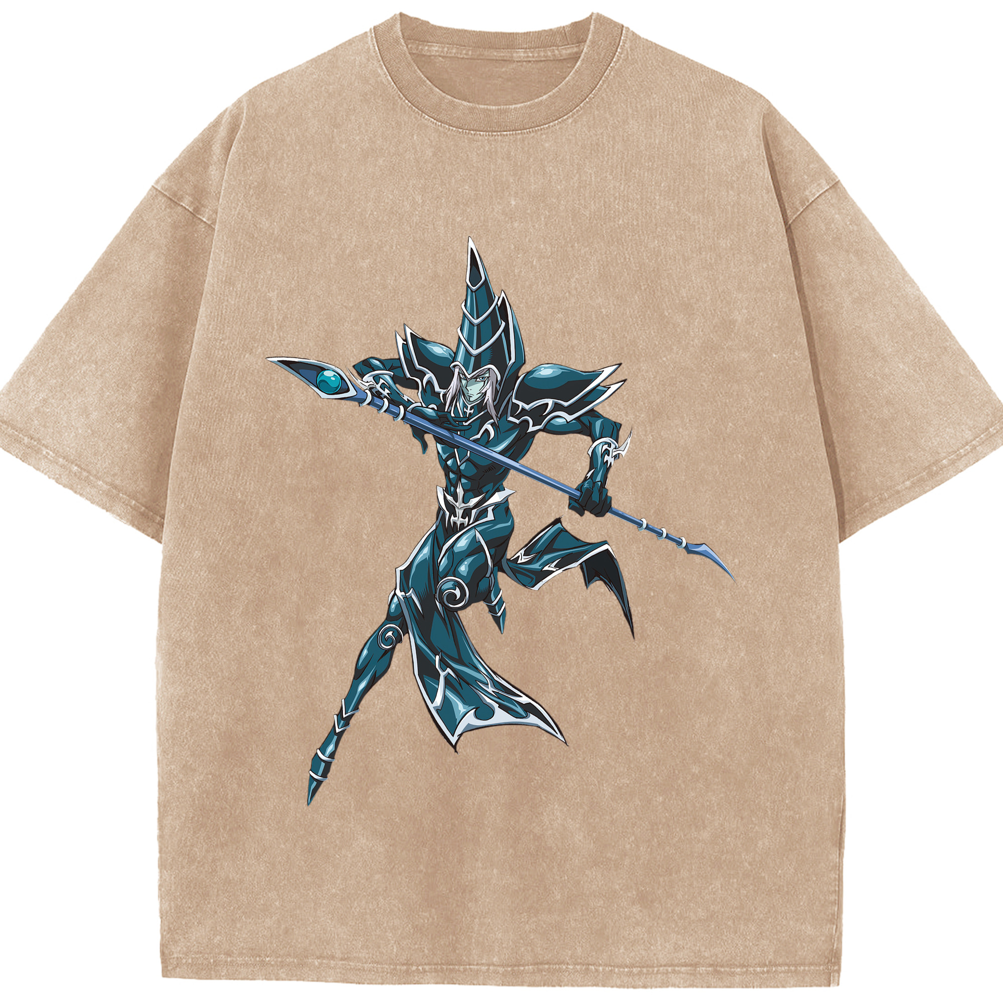 （画像用） 遊☆戯☆王 Yu-Gi-Oh! 綿100% ヴィンテージ風 半袖Tシャツ（フロントプリント）