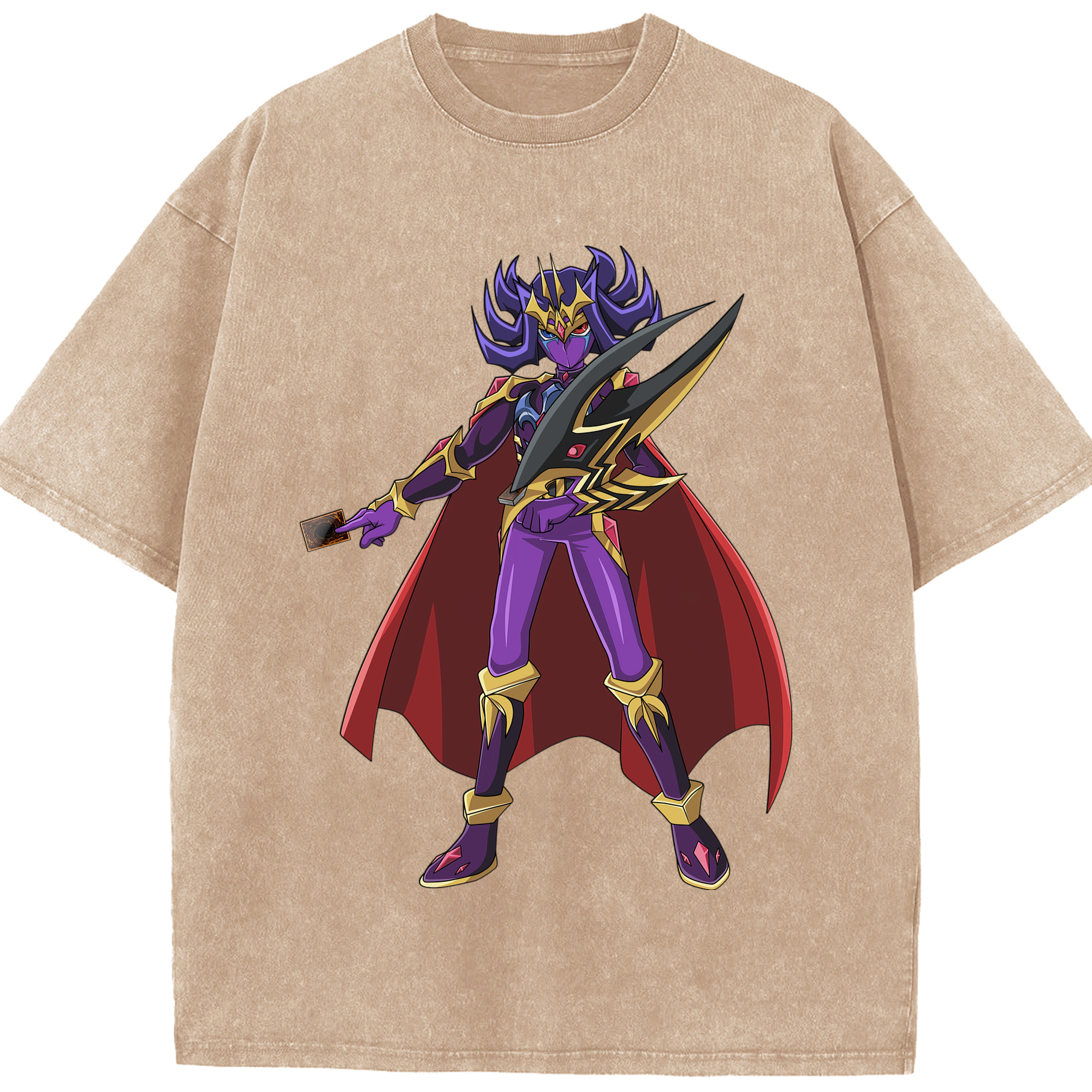 （画像用） 遊☆戯☆王 Yu-Gi-Oh! 綿100% ヴィンテージ風 半袖Tシャツ（フロントプリント）
