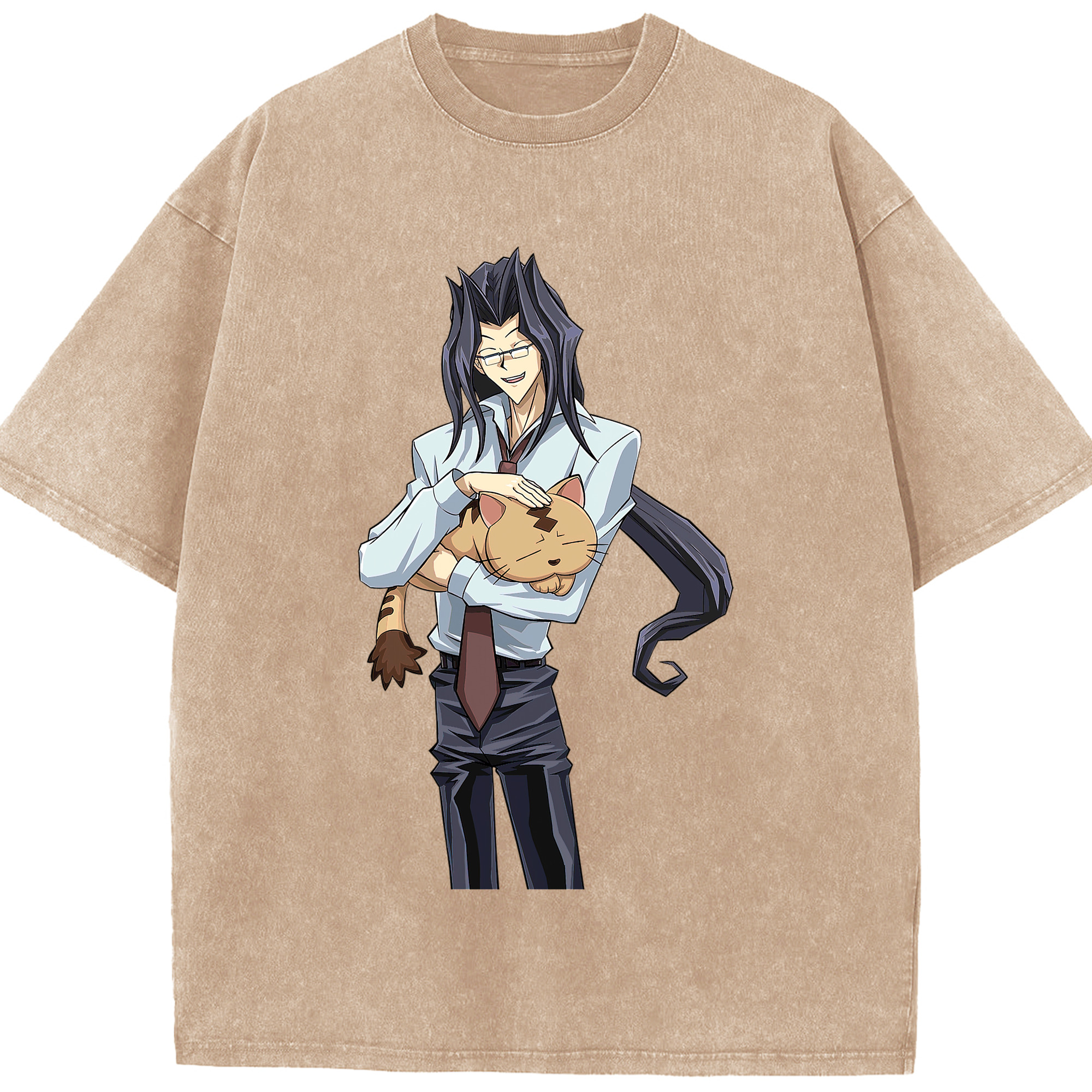 （画像用） 遊☆戯☆王 Yu-Gi-Oh! 綿100% ヴィンテージ風 半袖Tシャツ（フロントプリント）