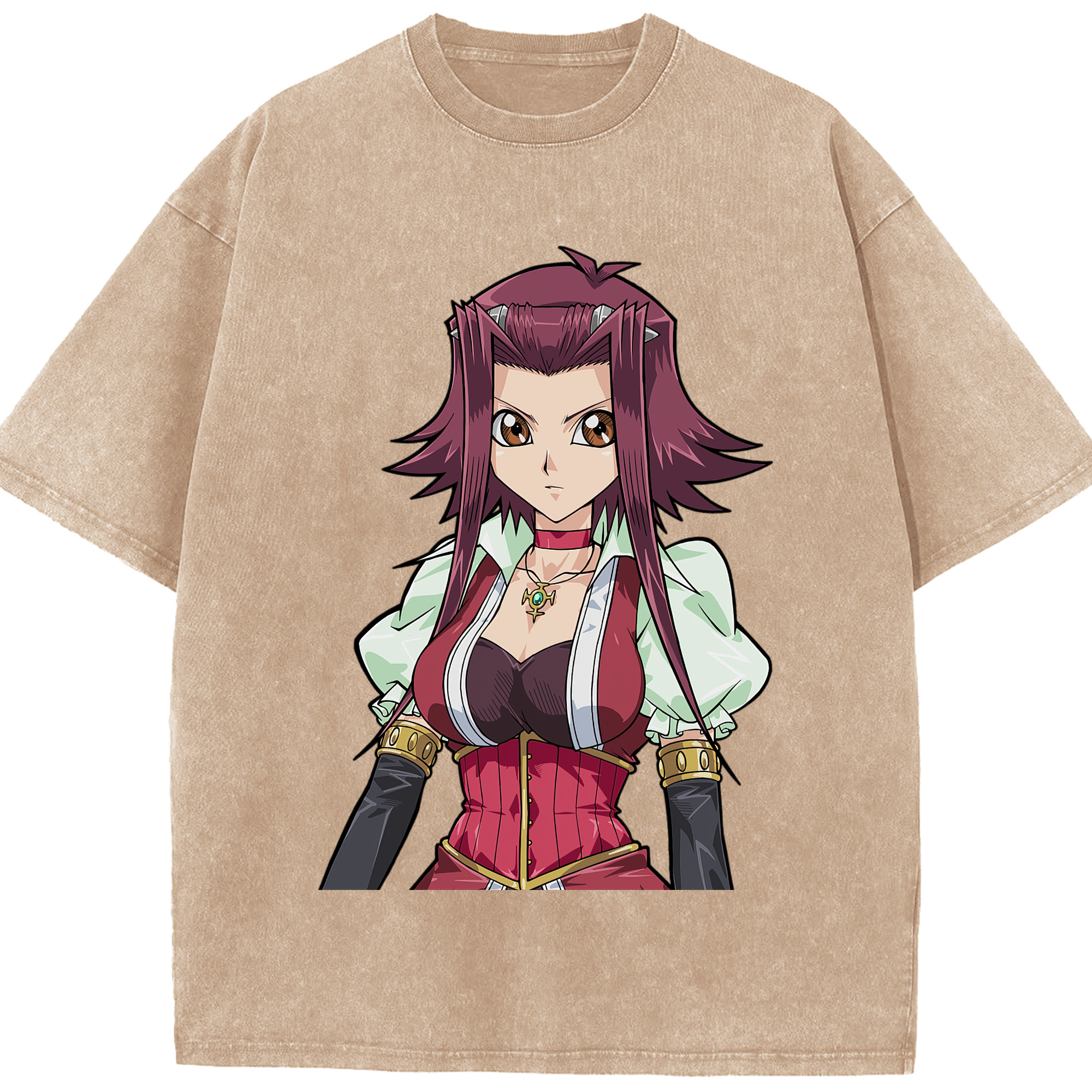 （画像用） 遊☆戯☆王 Yu-Gi-Oh! 綿100% ヴィンテージ風 半袖Tシャツ（フロントプリント）