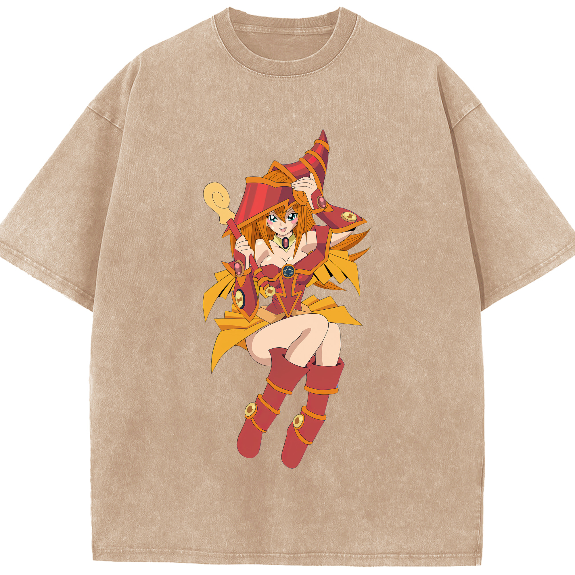 （画像用） 遊☆戯☆王 Yu-Gi-Oh! 綿100% ヴィンテージ風 半袖Tシャツ（フロントプリント）
