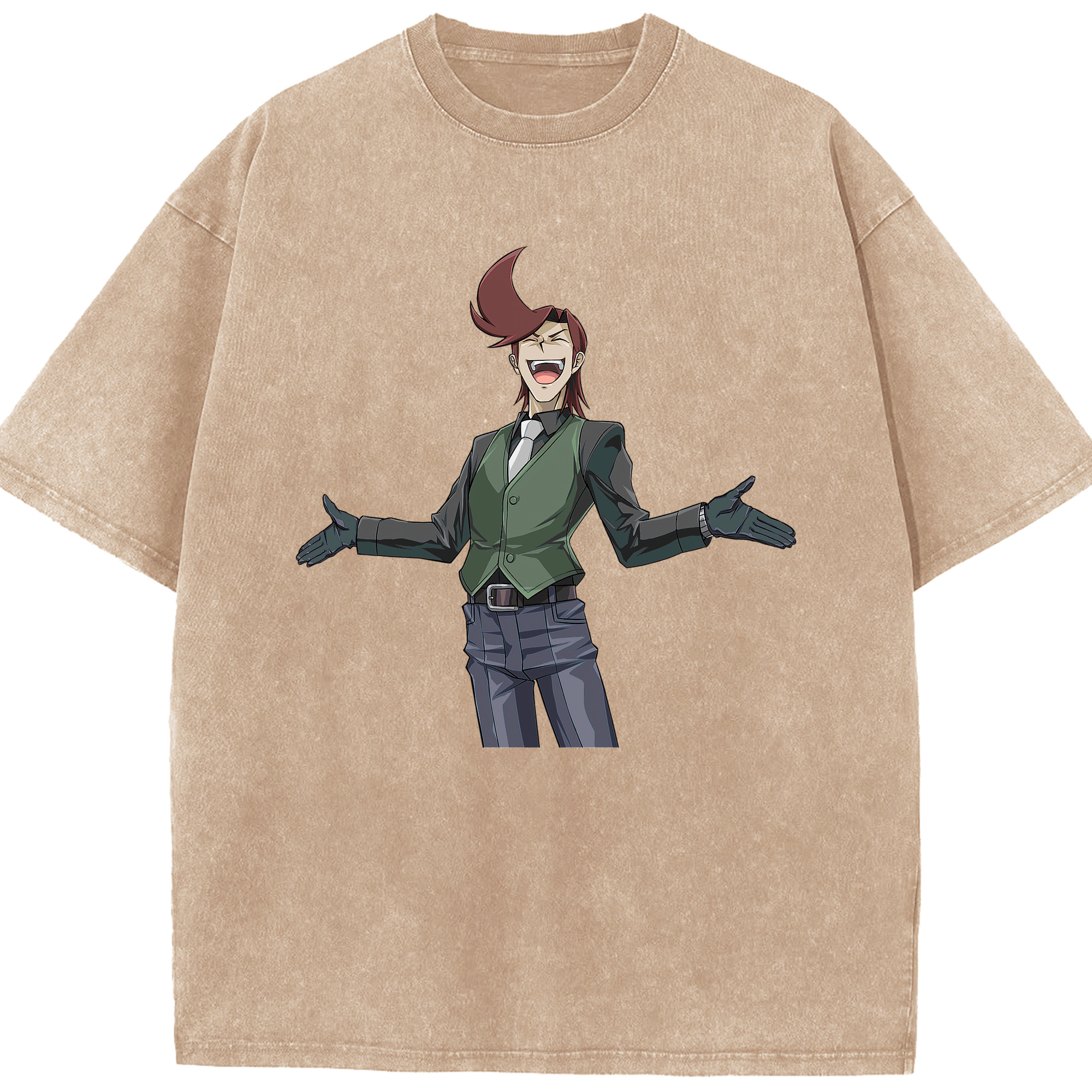 （画像用） 遊☆戯☆王 Yu-Gi-Oh! 綿100% ヴィンテージ風 半袖Tシャツ（フロントプリント）