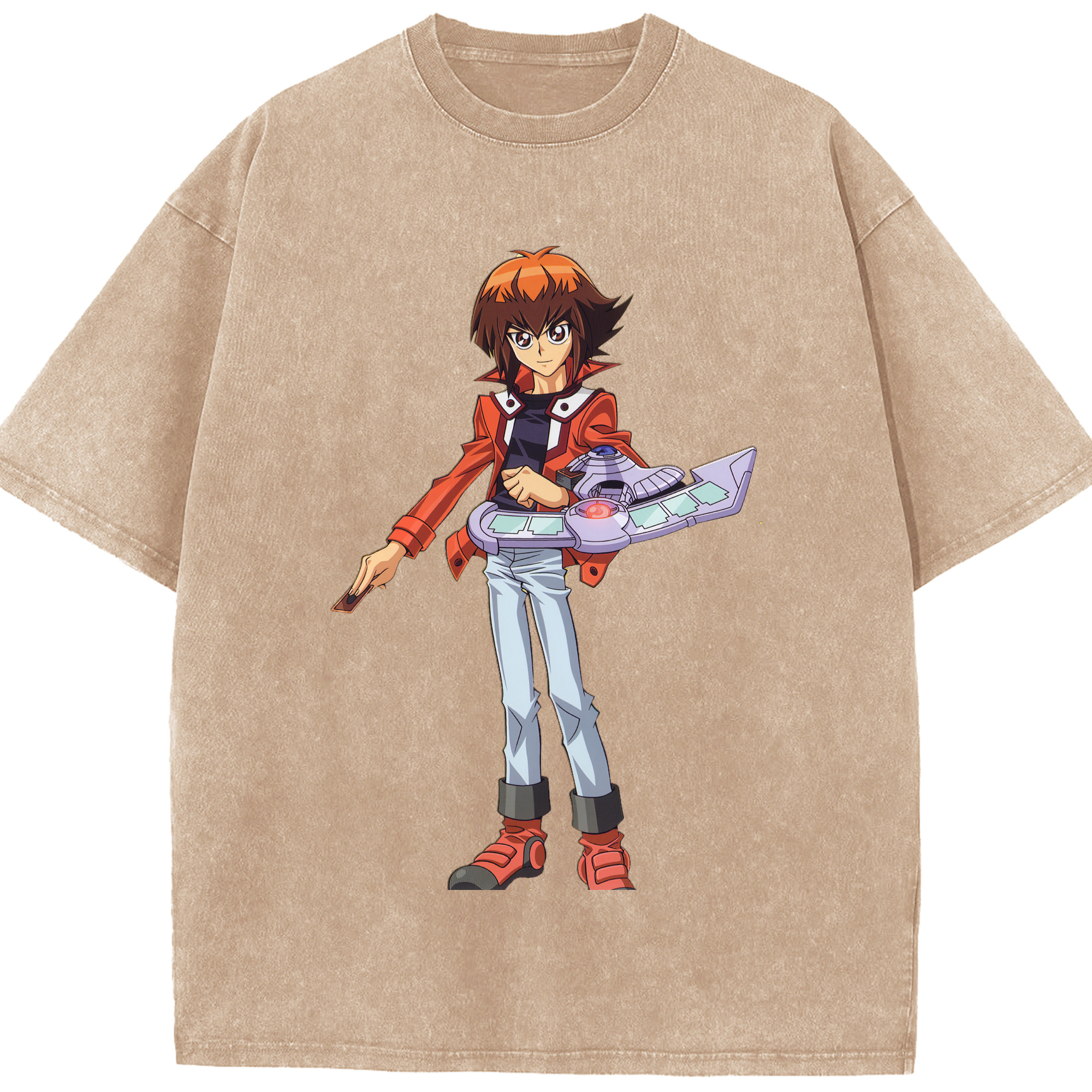 （画像用） 遊☆戯☆王 Yu-Gi-Oh! 綿100% ヴィンテージ風 半袖Tシャツ（フロントプリント）