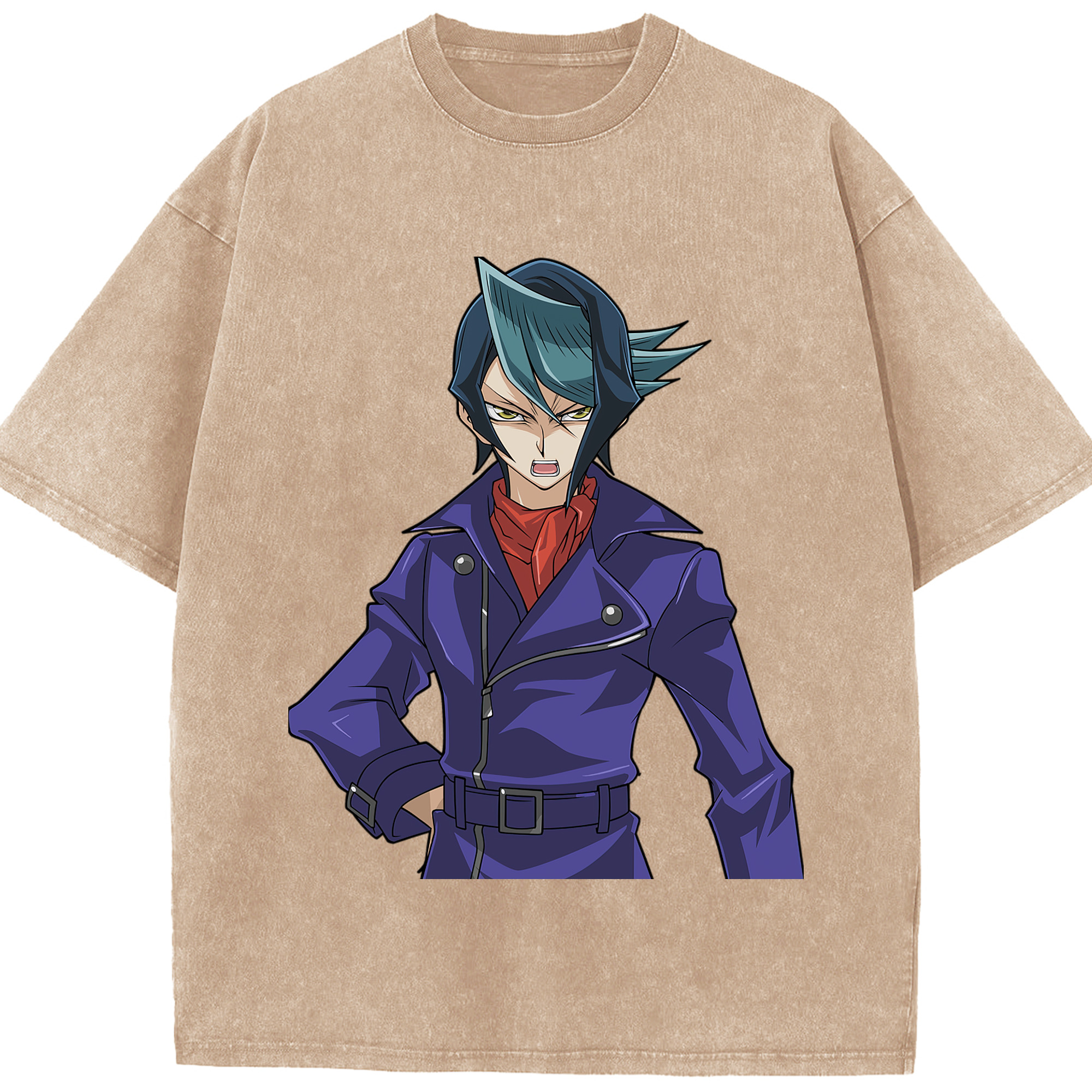 （画像用） 遊☆戯☆王 Yu-Gi-Oh! 綿100% ヴィンテージ風 半袖Tシャツ（フロントプリント）