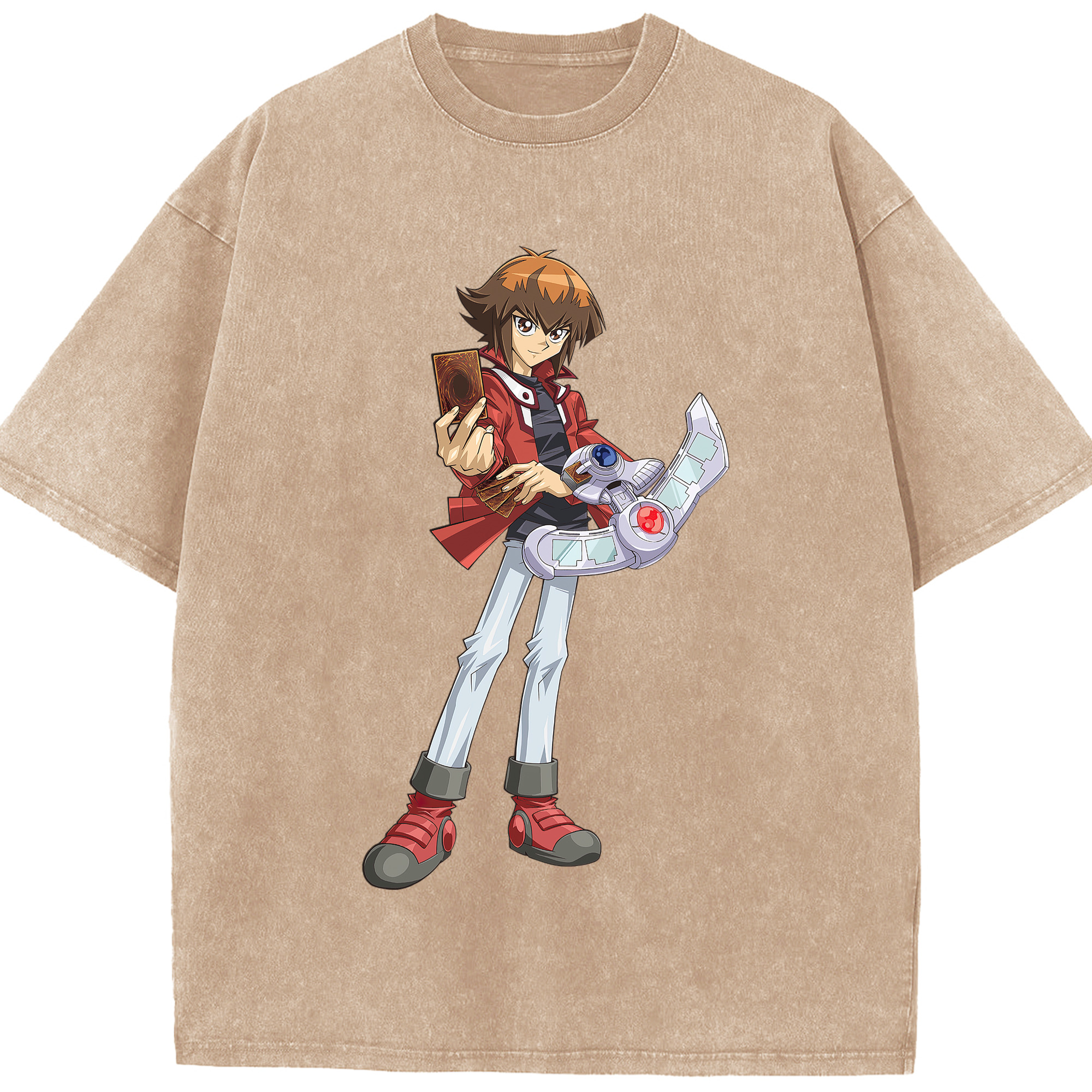 （画像用） 遊☆戯☆王 Yu-Gi-Oh! 綿100% ヴィンテージ風 半袖Tシャツ（フロントプリント）
