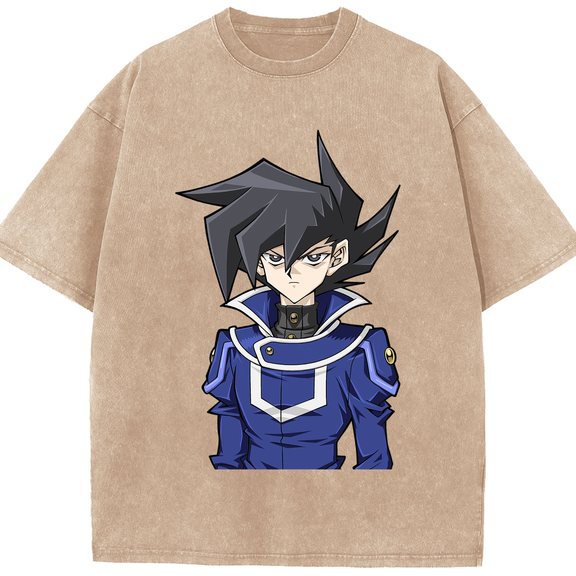 （画像用） 遊☆戯☆王 Yu-Gi-Oh! 綿100% ヴィンテージ風 半袖Tシャツ（フロントプリント）