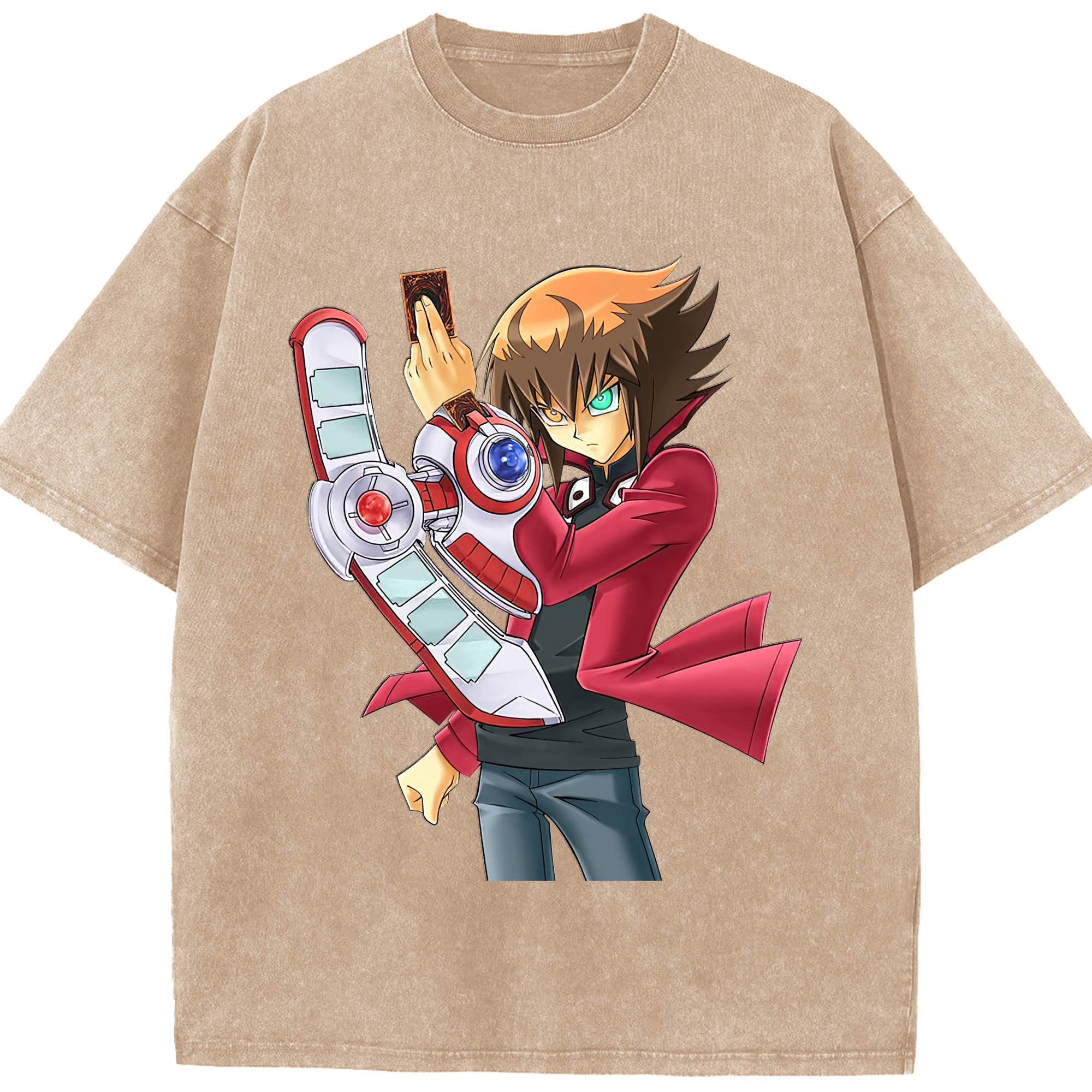 （画像用） 遊☆戯☆王 Yu-Gi-Oh! 綿100% ヴィンテージ風 半袖Tシャツ（フロントプリント）