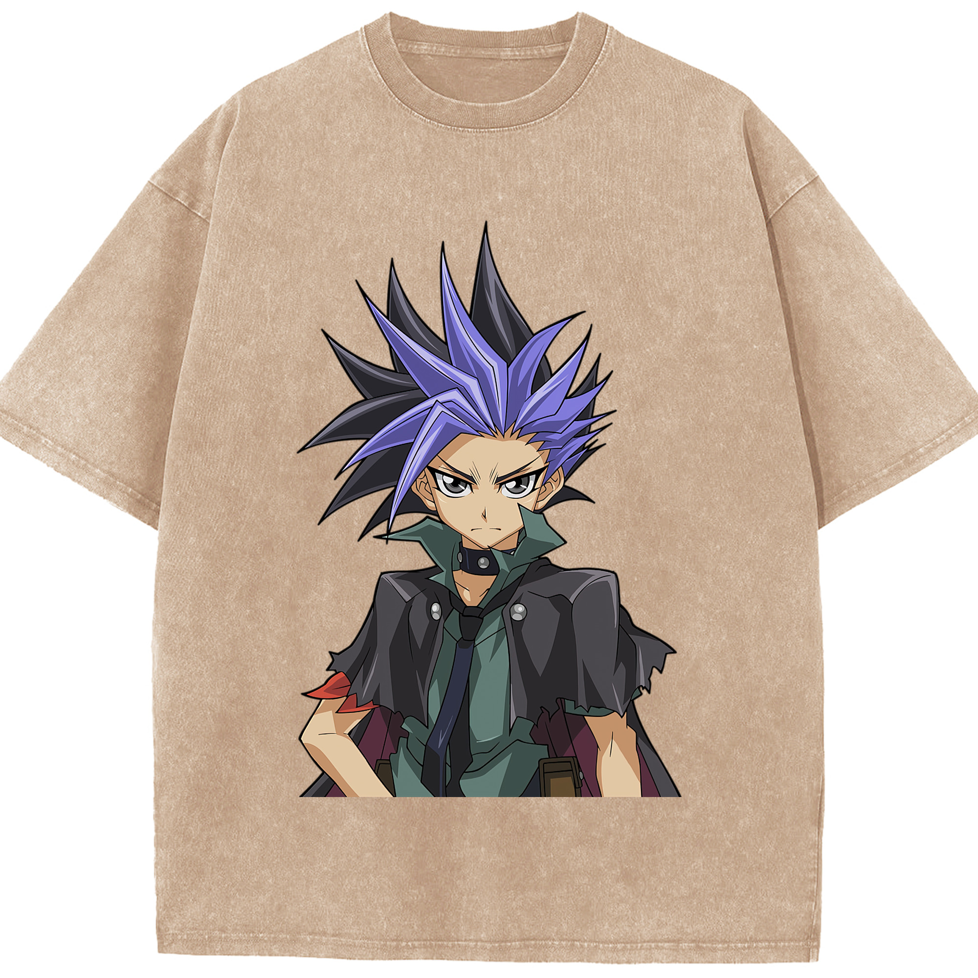 （画像用） 遊☆戯☆王 Yu-Gi-Oh! 綿100% ヴィンテージ風 半袖Tシャツ（フロントプリント）