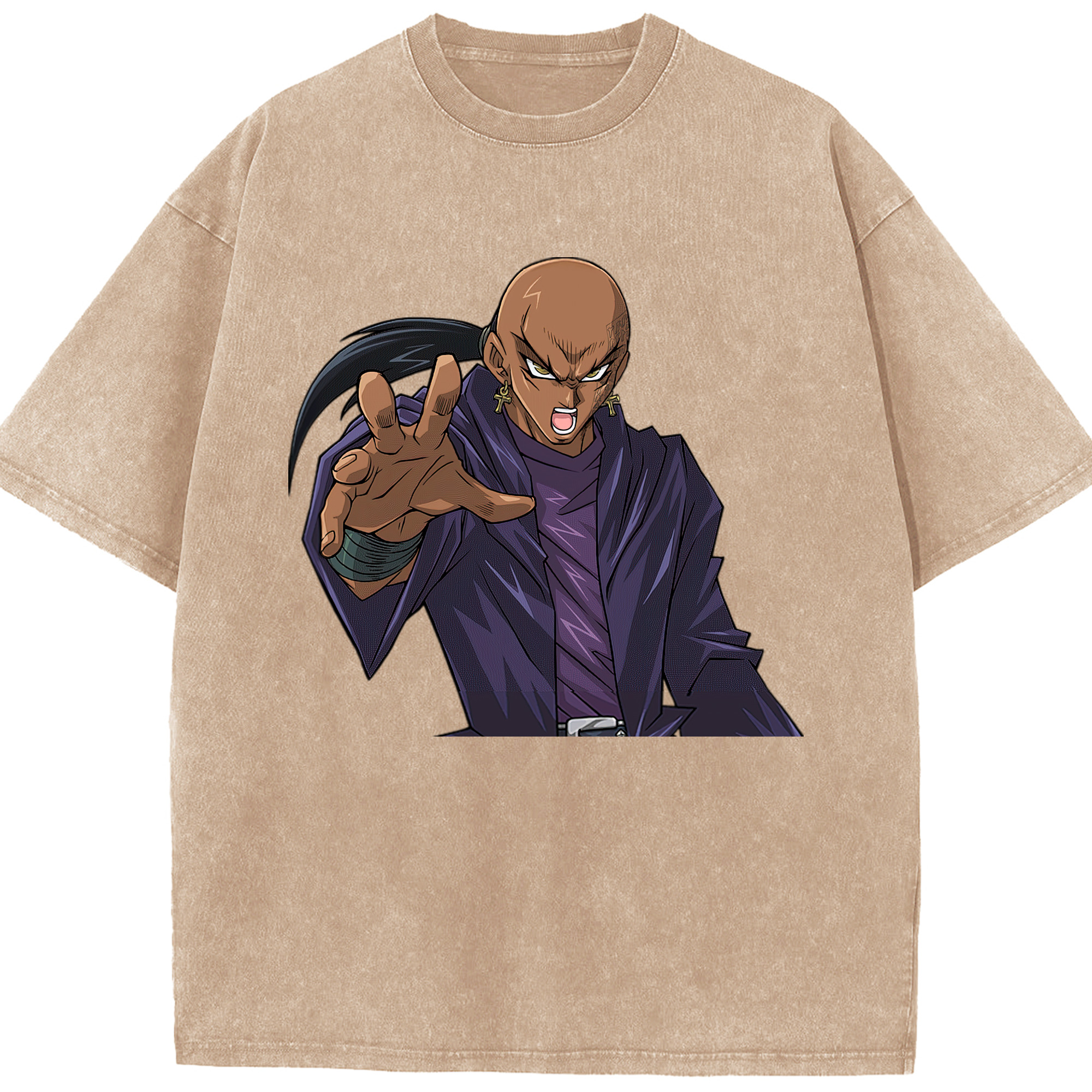 （画像用） 遊☆戯☆王 Yu-Gi-Oh! 綿100% ヴィンテージ風 半袖Tシャツ（フロントプリント）
