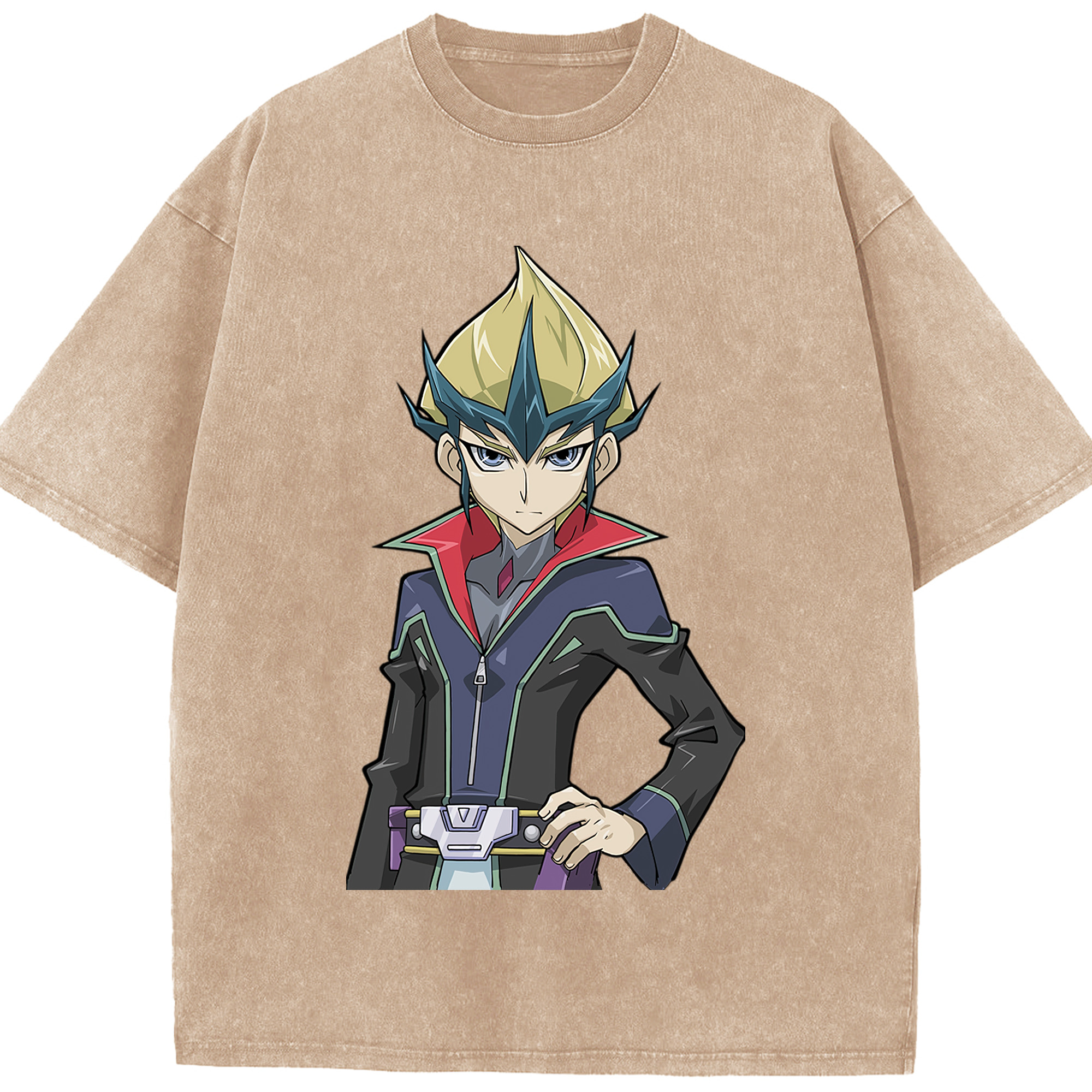 （画像用） 遊☆戯☆王 Yu-Gi-Oh! 綿100% ヴィンテージ風 半袖Tシャツ（フロントプリント）