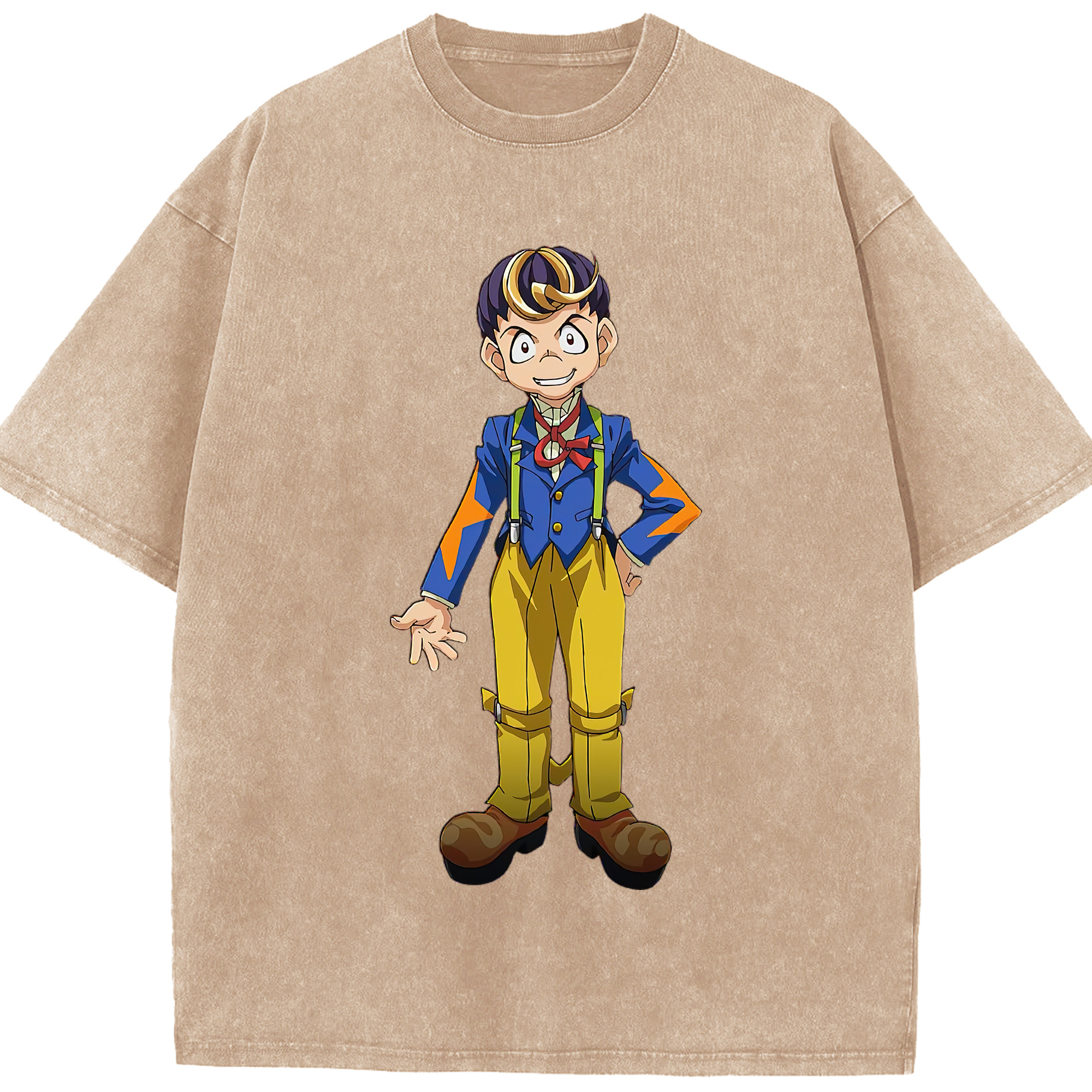 （画像用） 遊☆戯☆王 Yu-Gi-Oh! 綿100% ヴィンテージ風 半袖Tシャツ（フロントプリント）